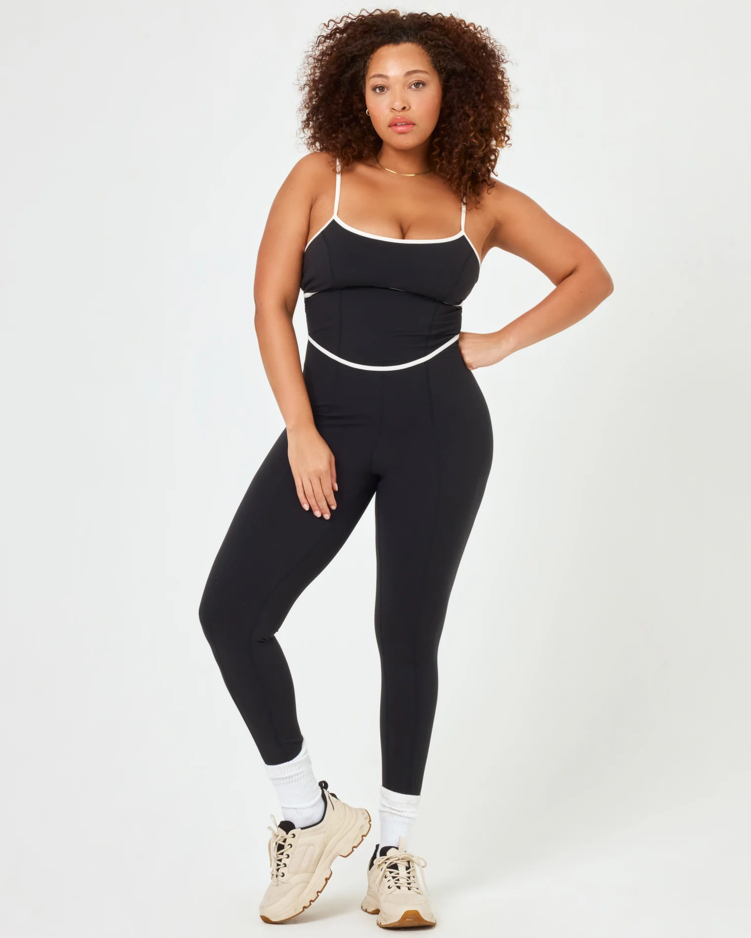 Ace Jumpsuit - Black-Cream - Image 7
