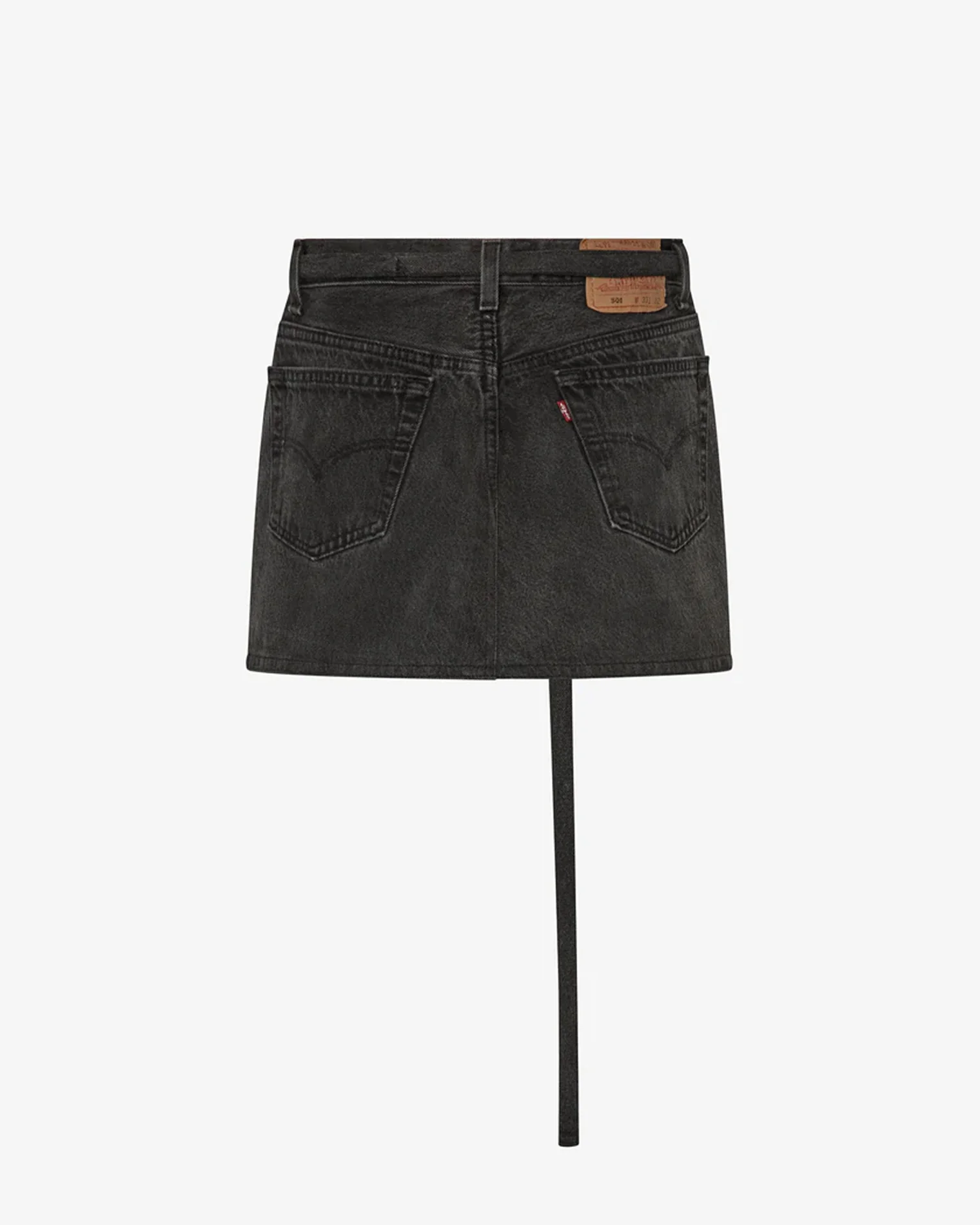 aligrace Belted Mini Skirt - Black - Image 5