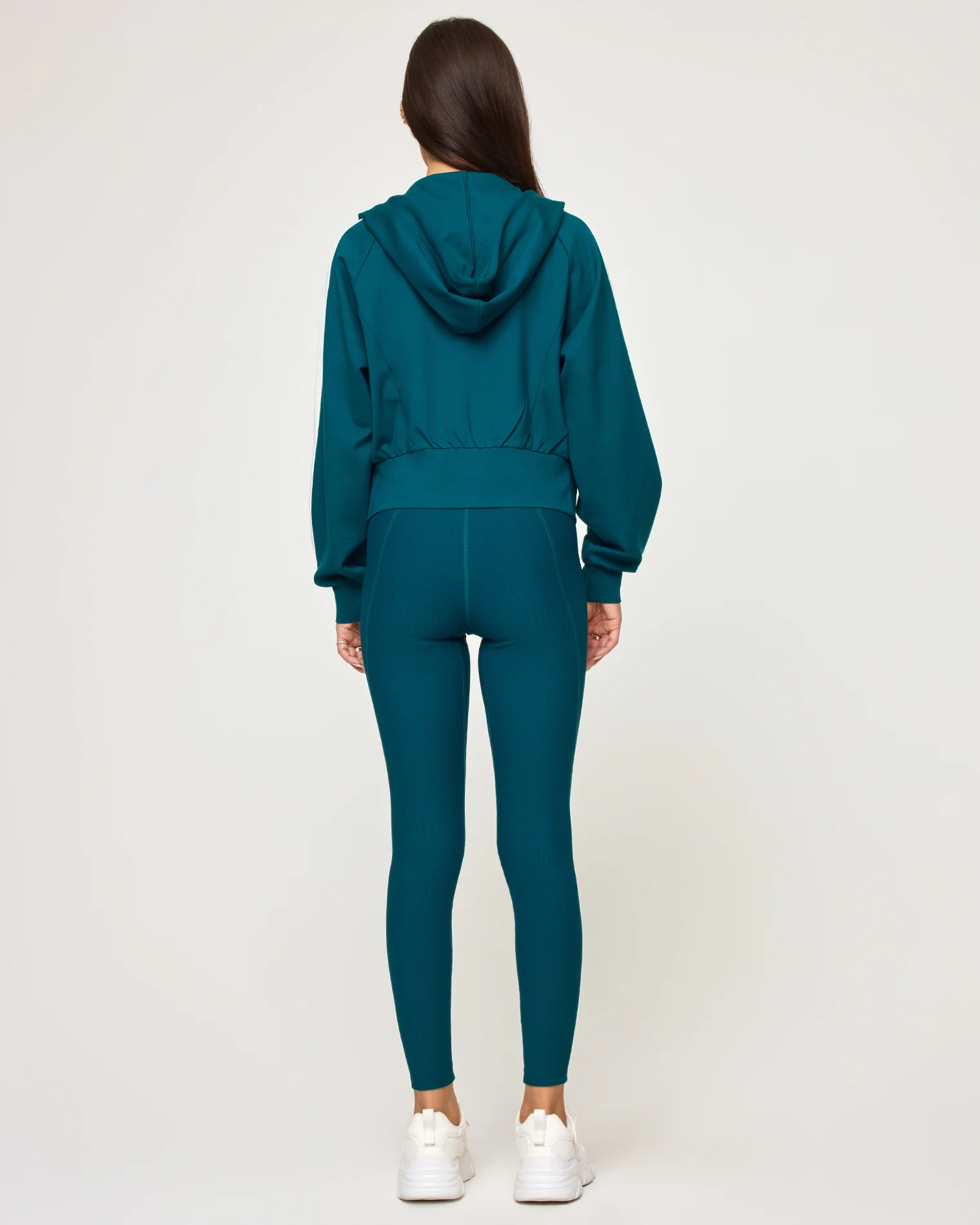 Back To Back Jacket - Deep Teal-Cream - Image 4