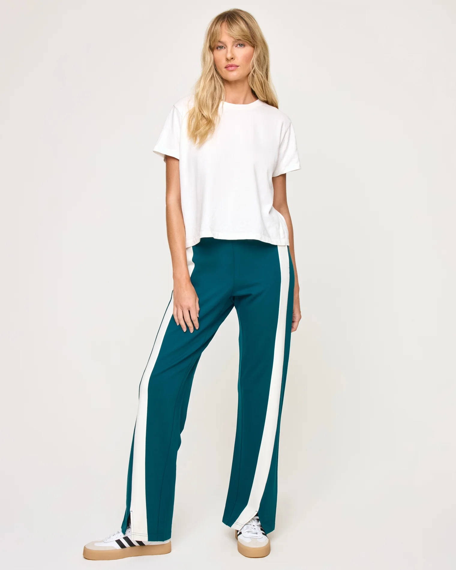 Back To Back Pant - Deep Teal-Cream - Image 2