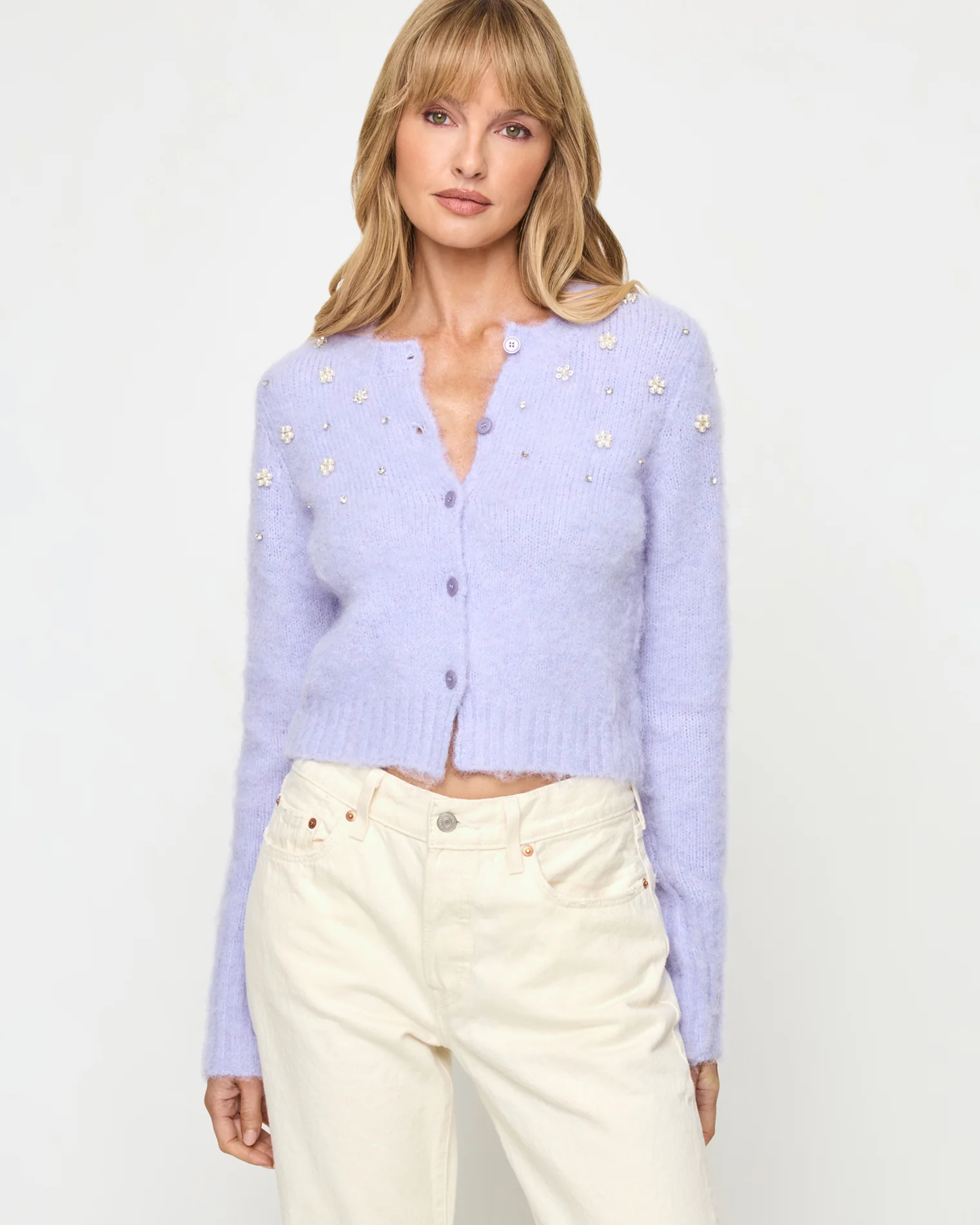 Brynn Cardigan - Lavender Ice