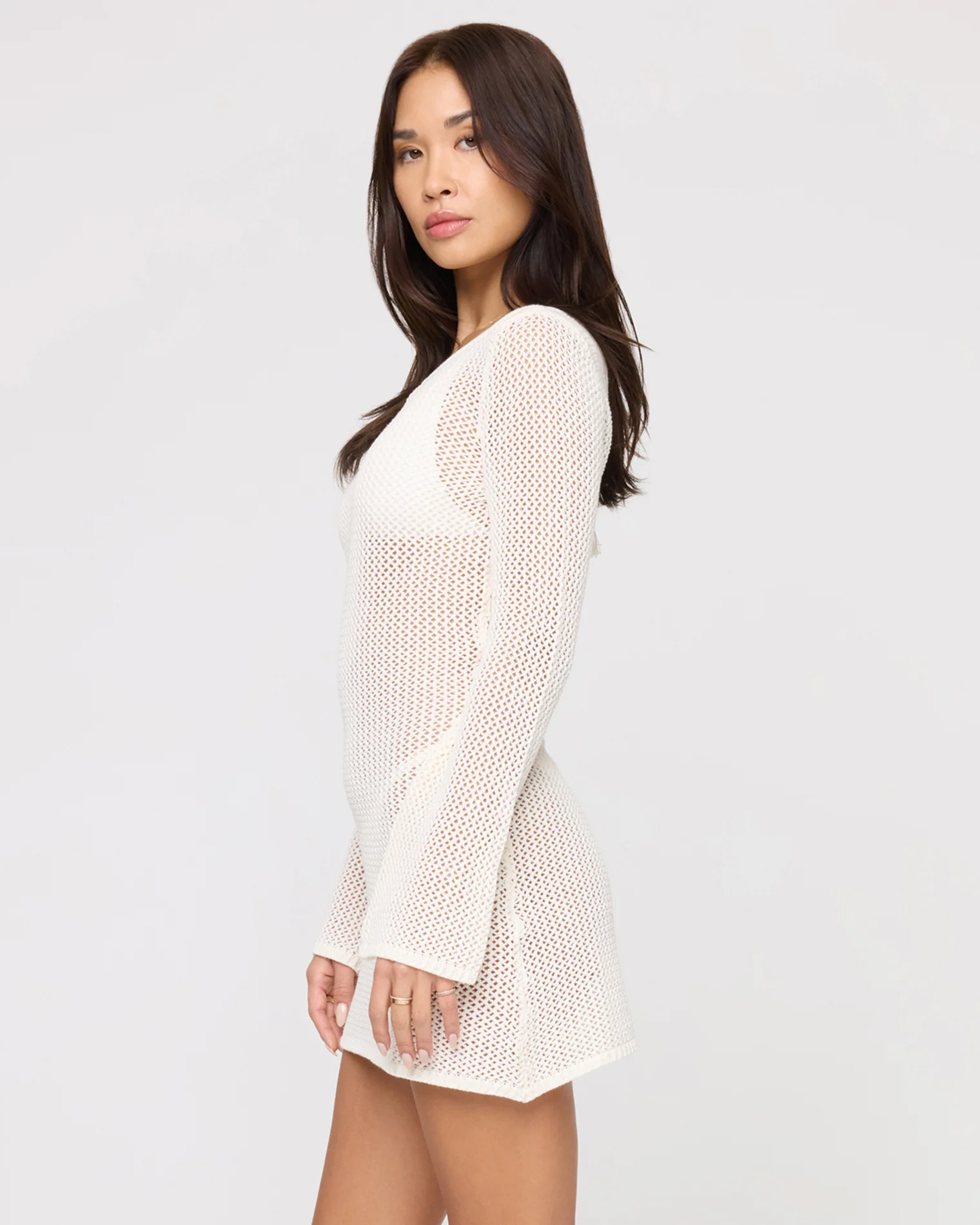 Cleo Cover-Up Dress - Cream - Image 4