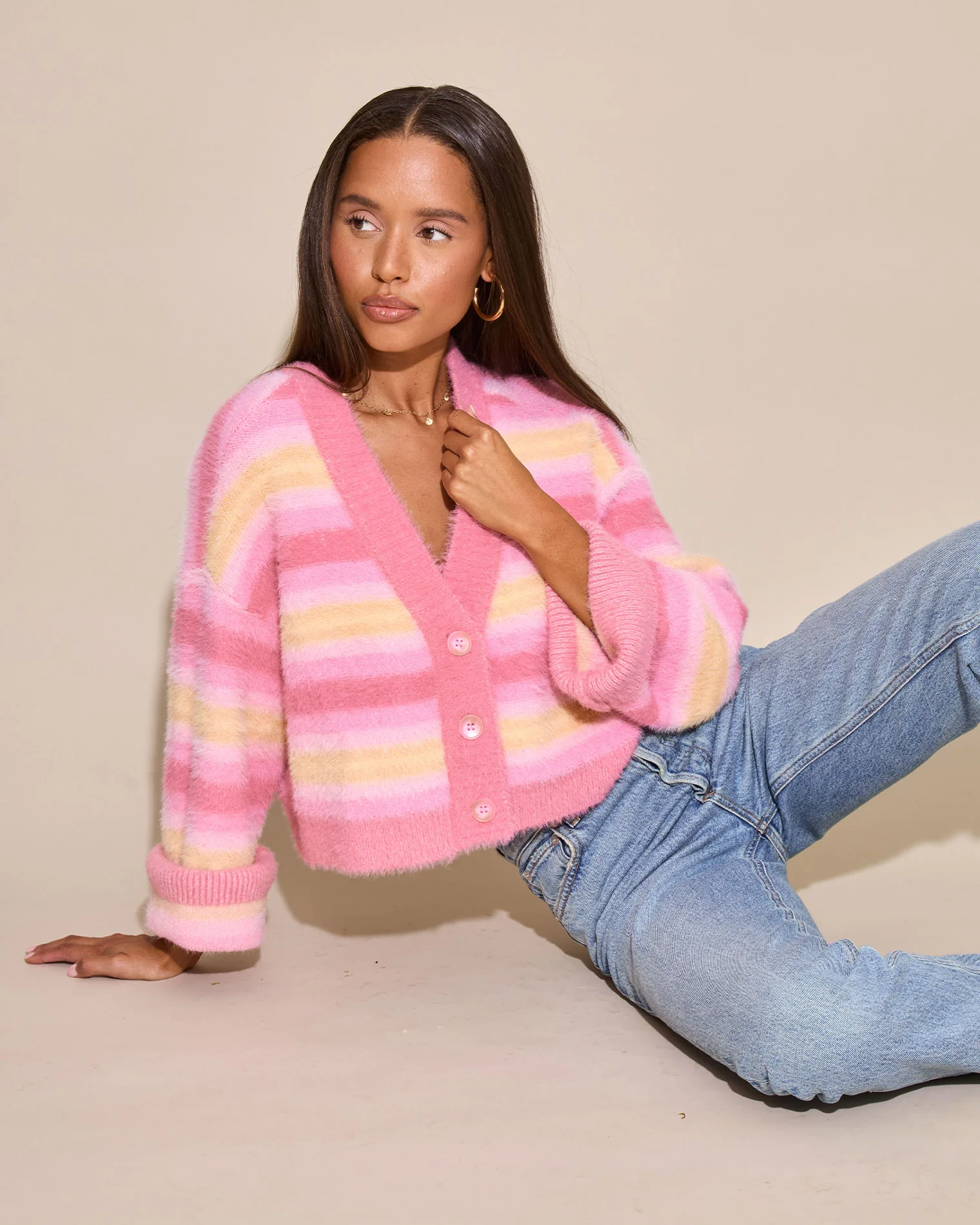 Daybreak Cardigan - Daybreak Stripe - Image 3