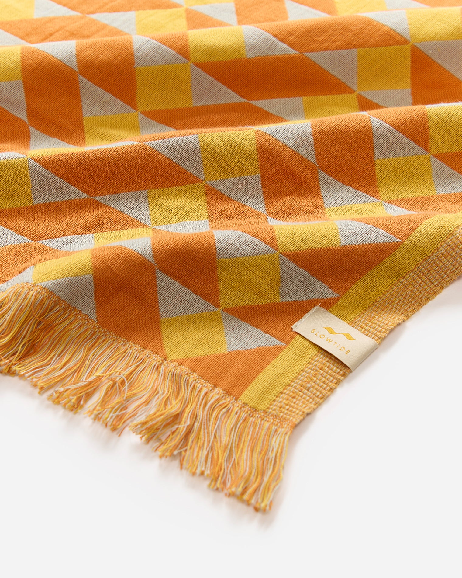 Slowtide Daydream Driftweave Turkish Towel - Curry - Image 3