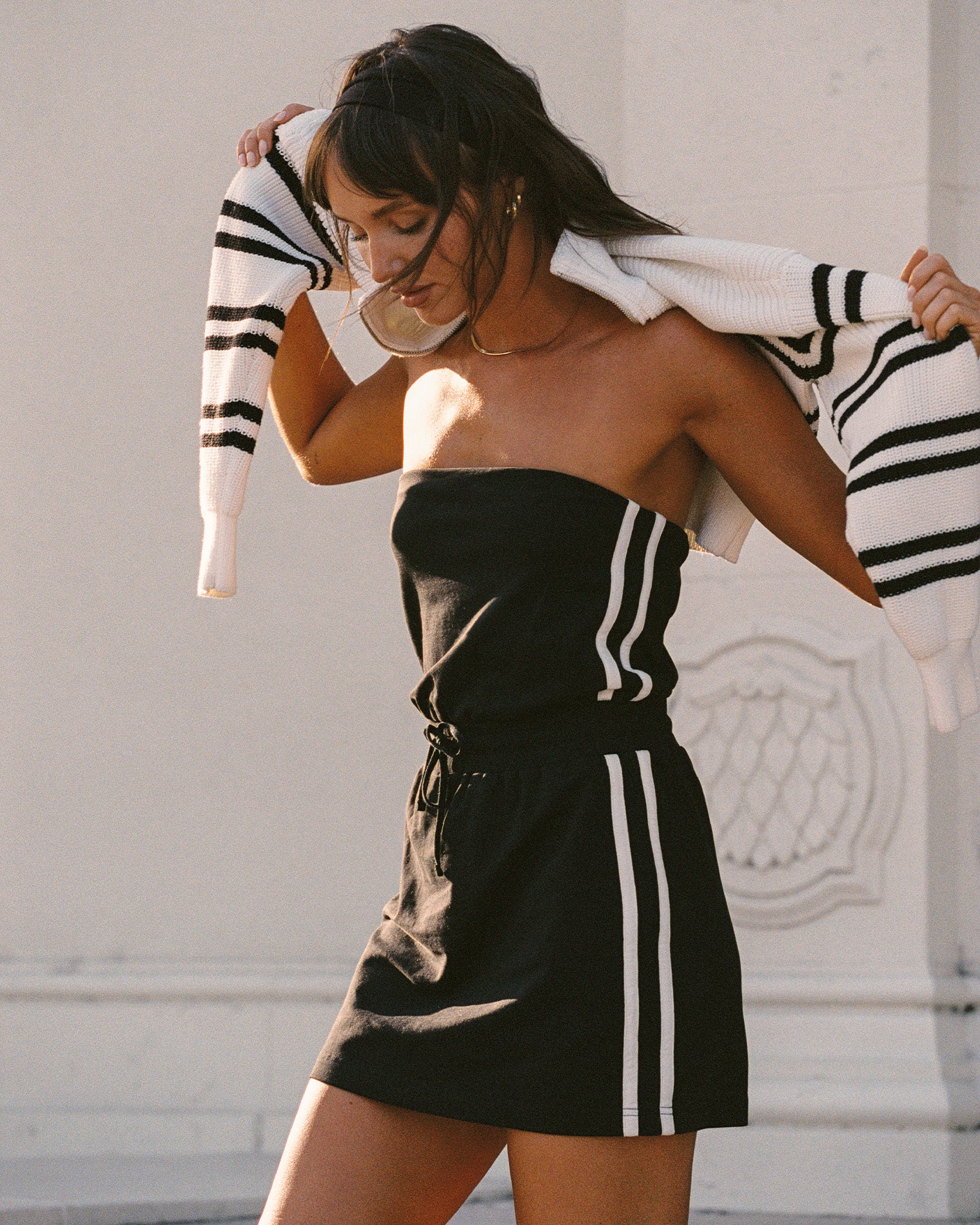 Decker Dress - Black Cream