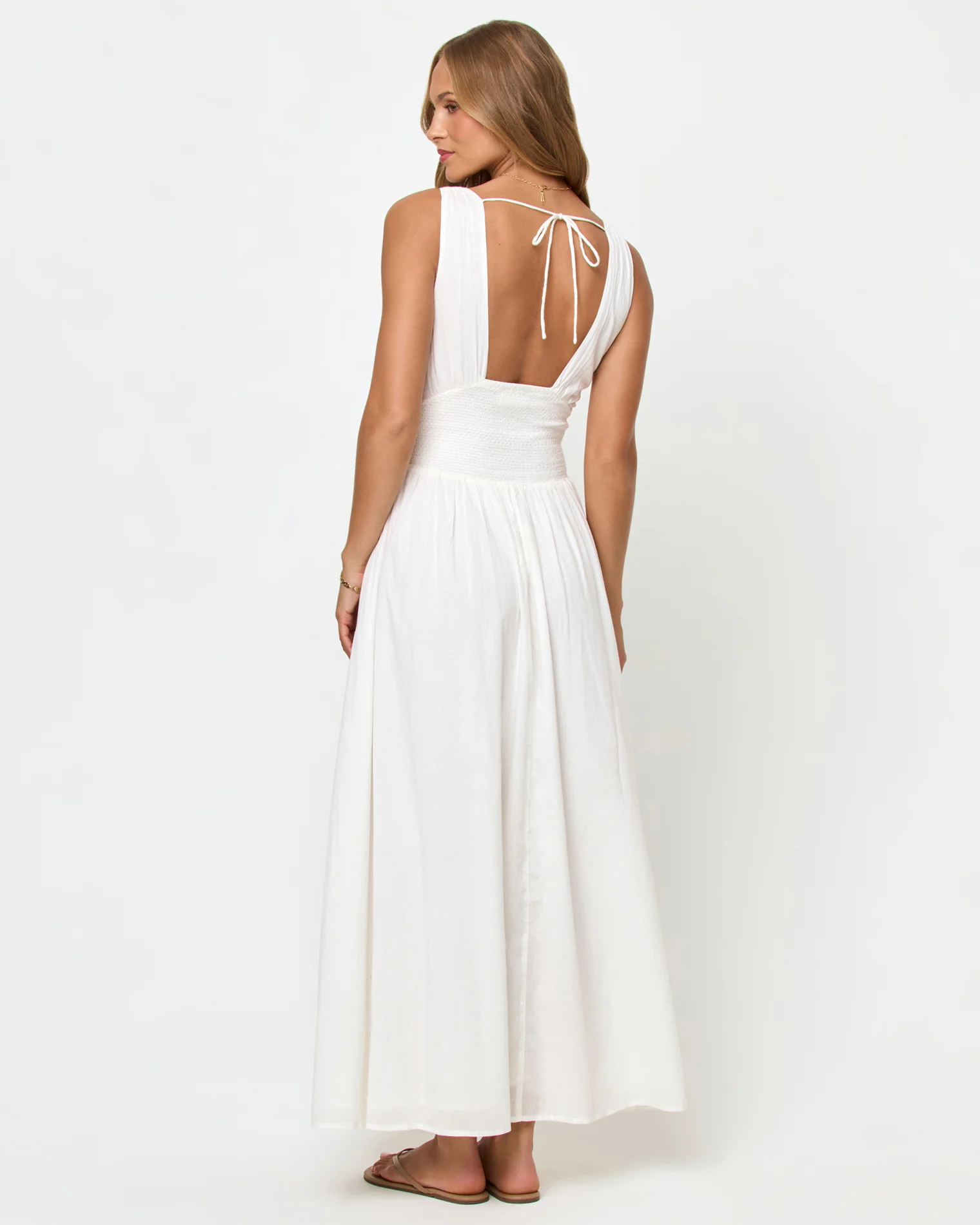 Emmaline Maxi Dress - Cream - Image 4