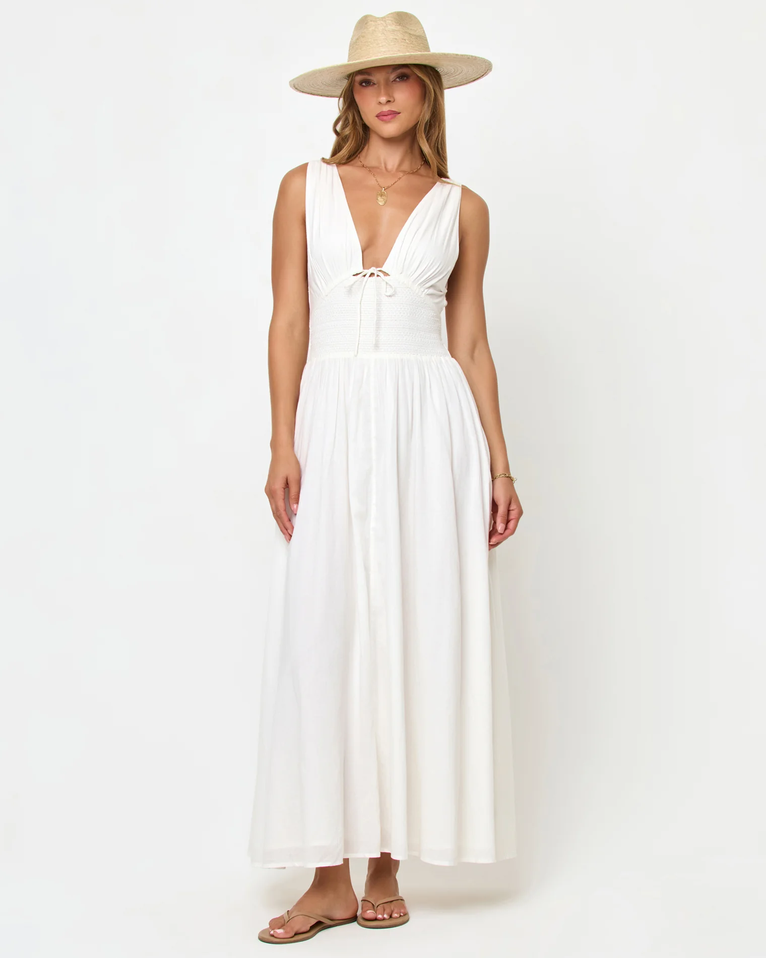 Emmaline Maxi Dress - Cream - Image 6