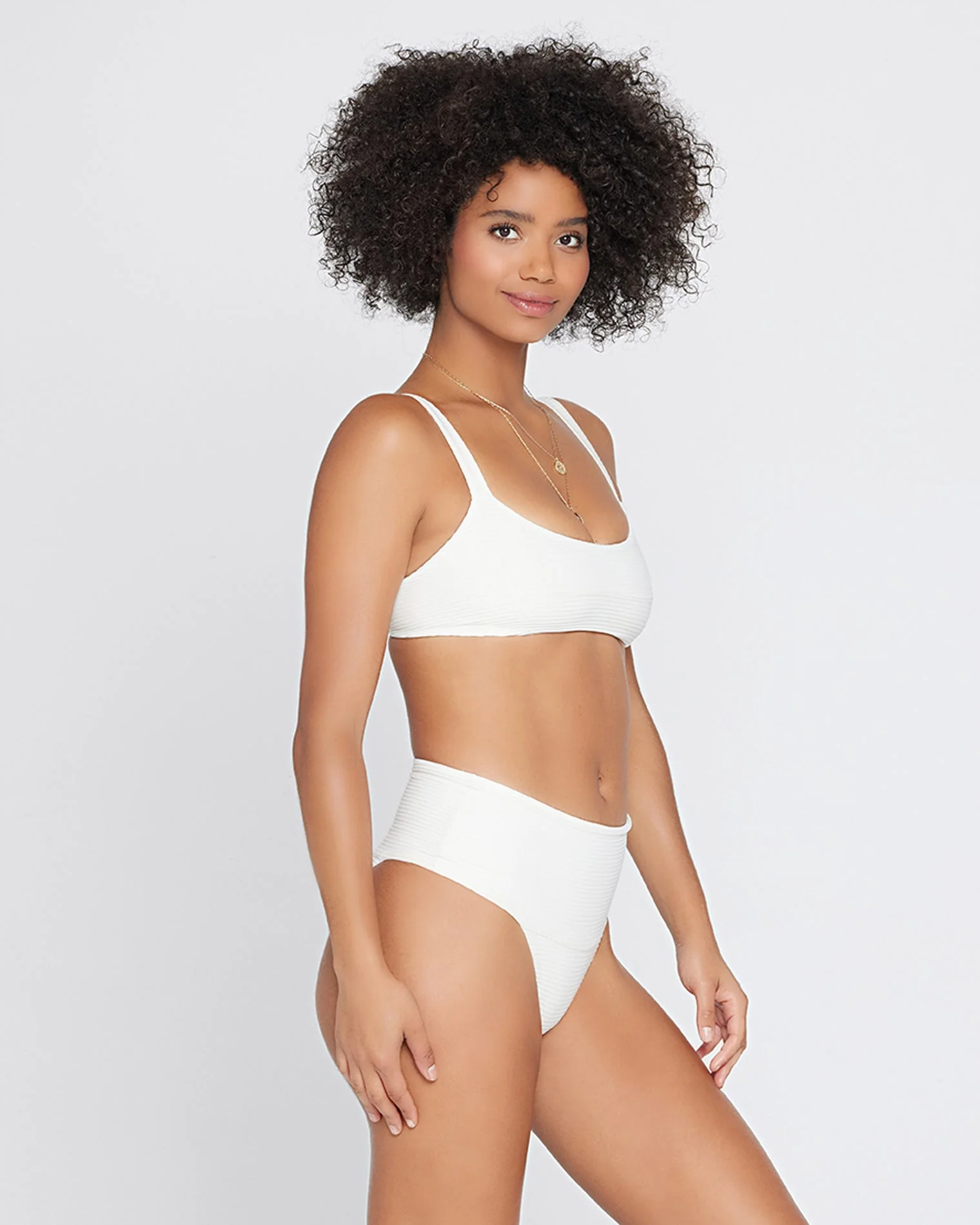 Jess Bikini Top - Cream - Image 4