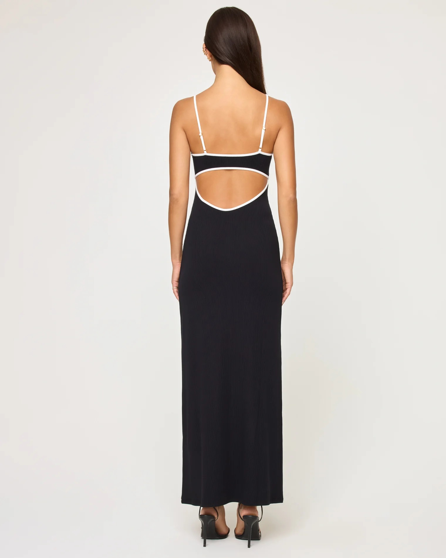 Jordana Dress - Black-Cream - Image 3