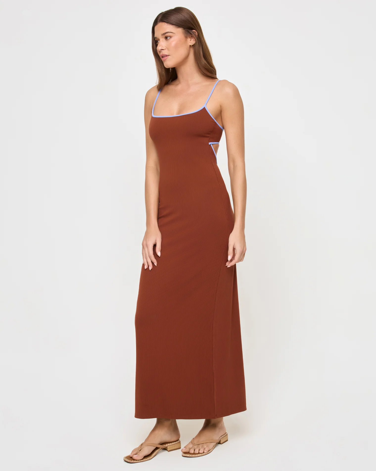 Jordana Dress - Tobacco Peri Blue - Image 3