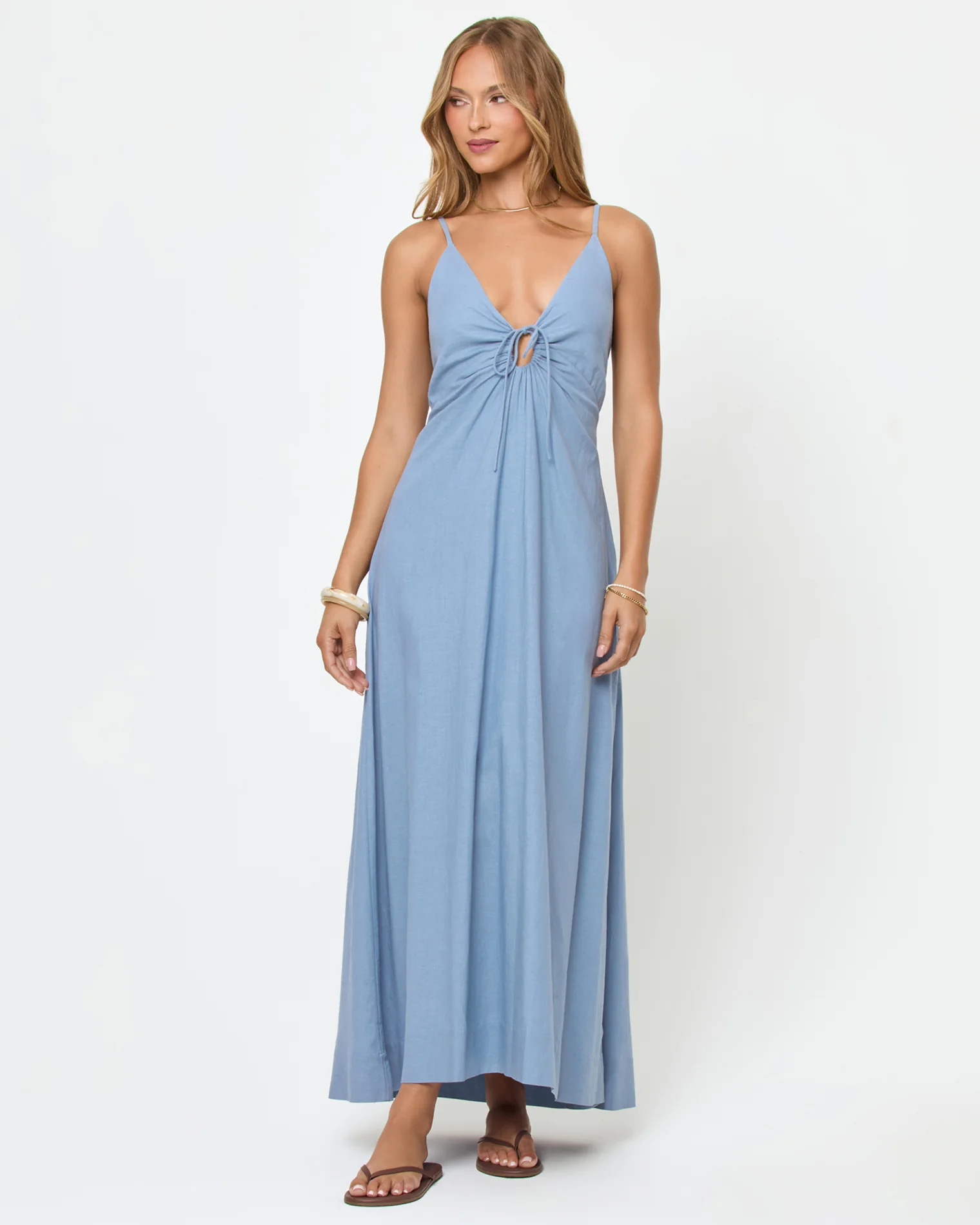 Mabel Maxi Dress - Chambray