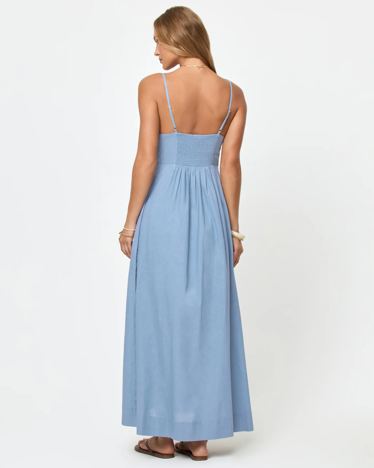 Mabel Maxi Dress - Chambray - Image 2