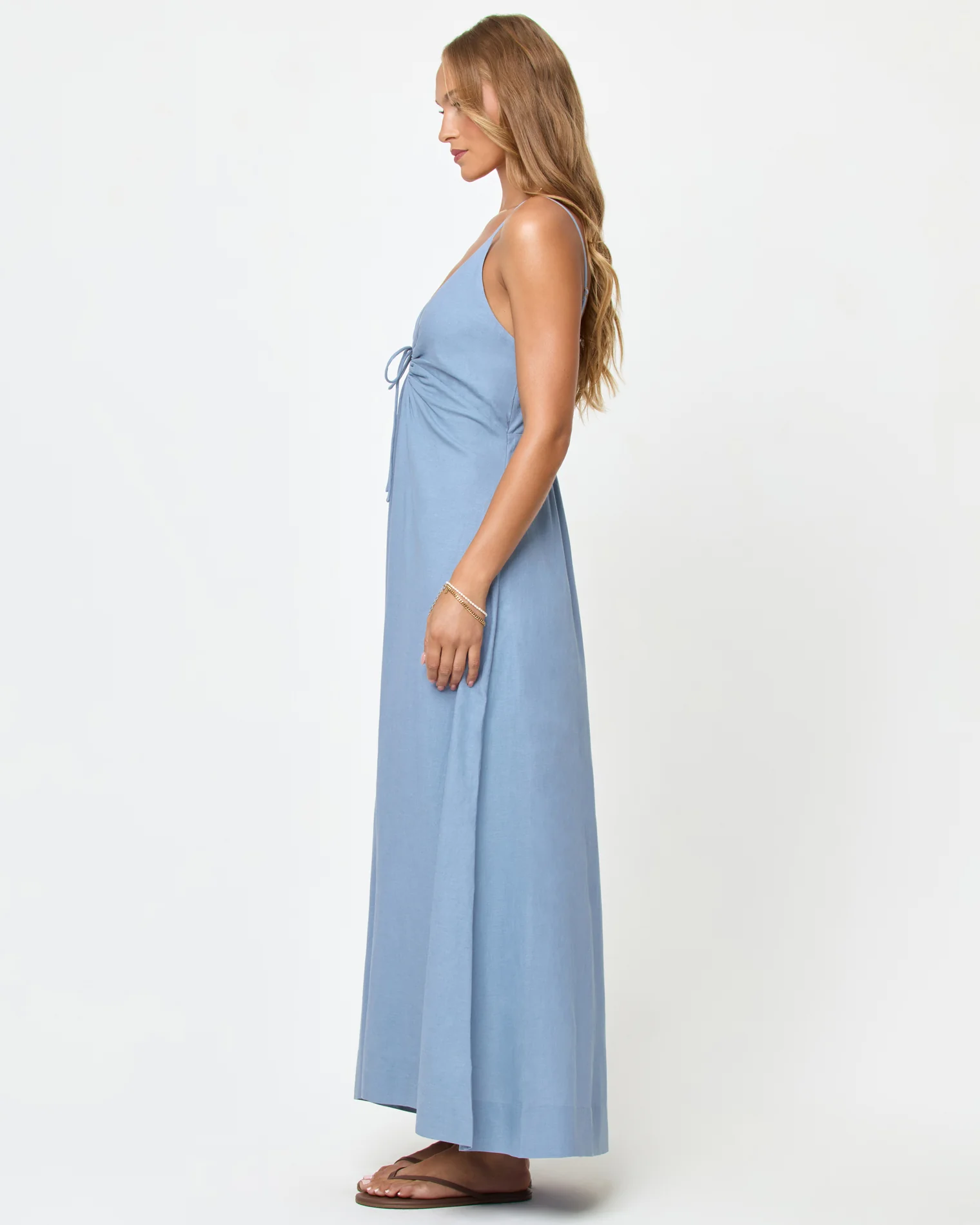 Mabel Maxi Dress - Chambray - Image 3