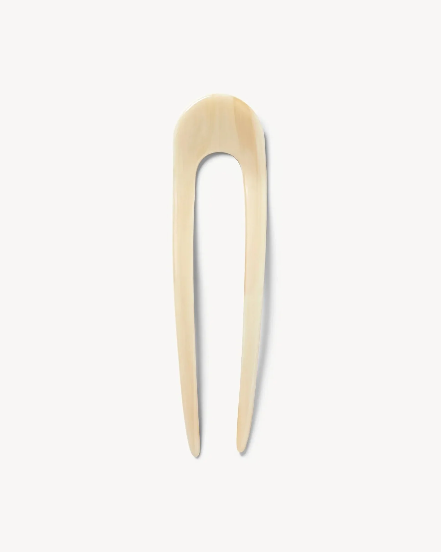 Machete French Hair Pin - White