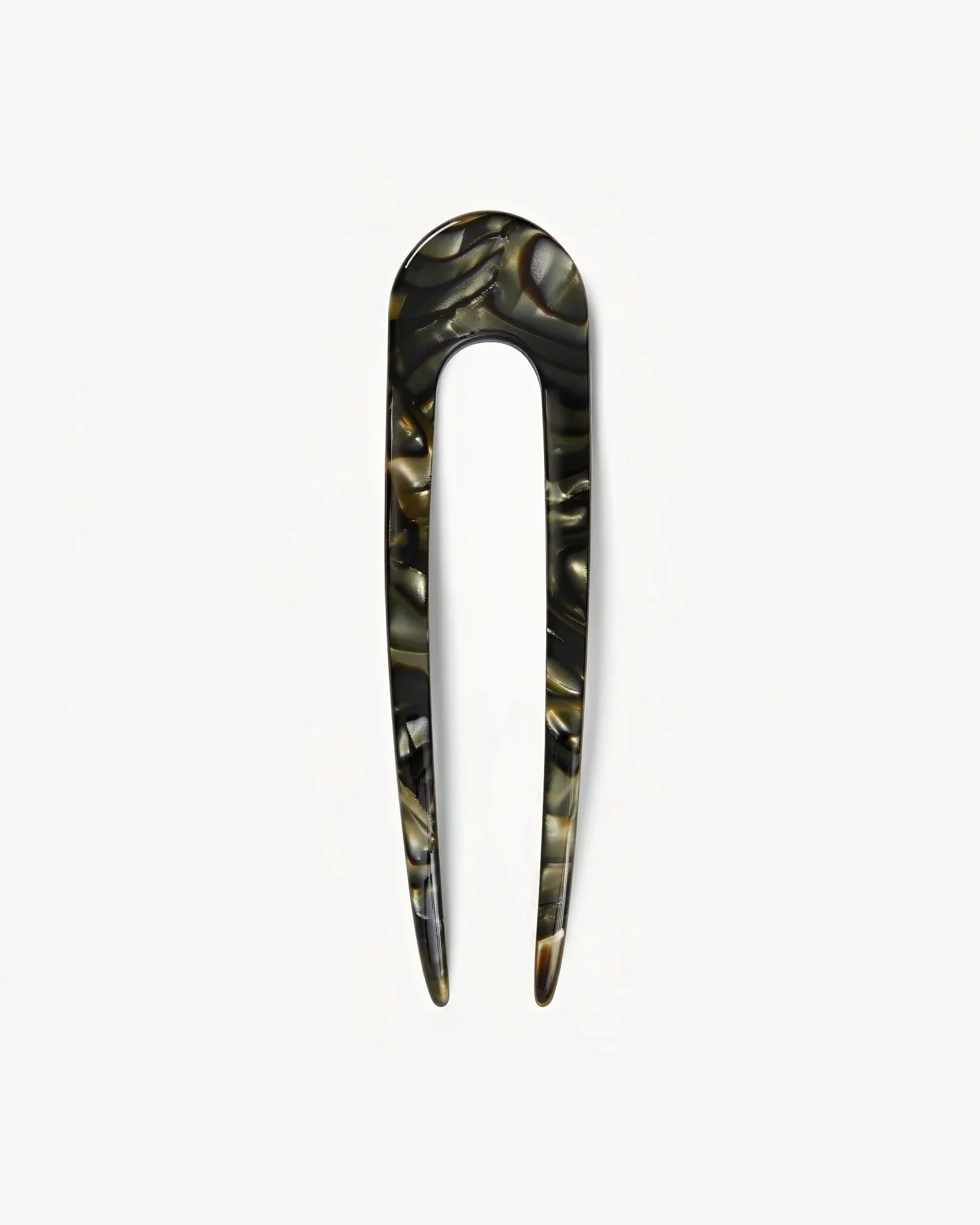 Machete French Hair Pin - Midnight Horn