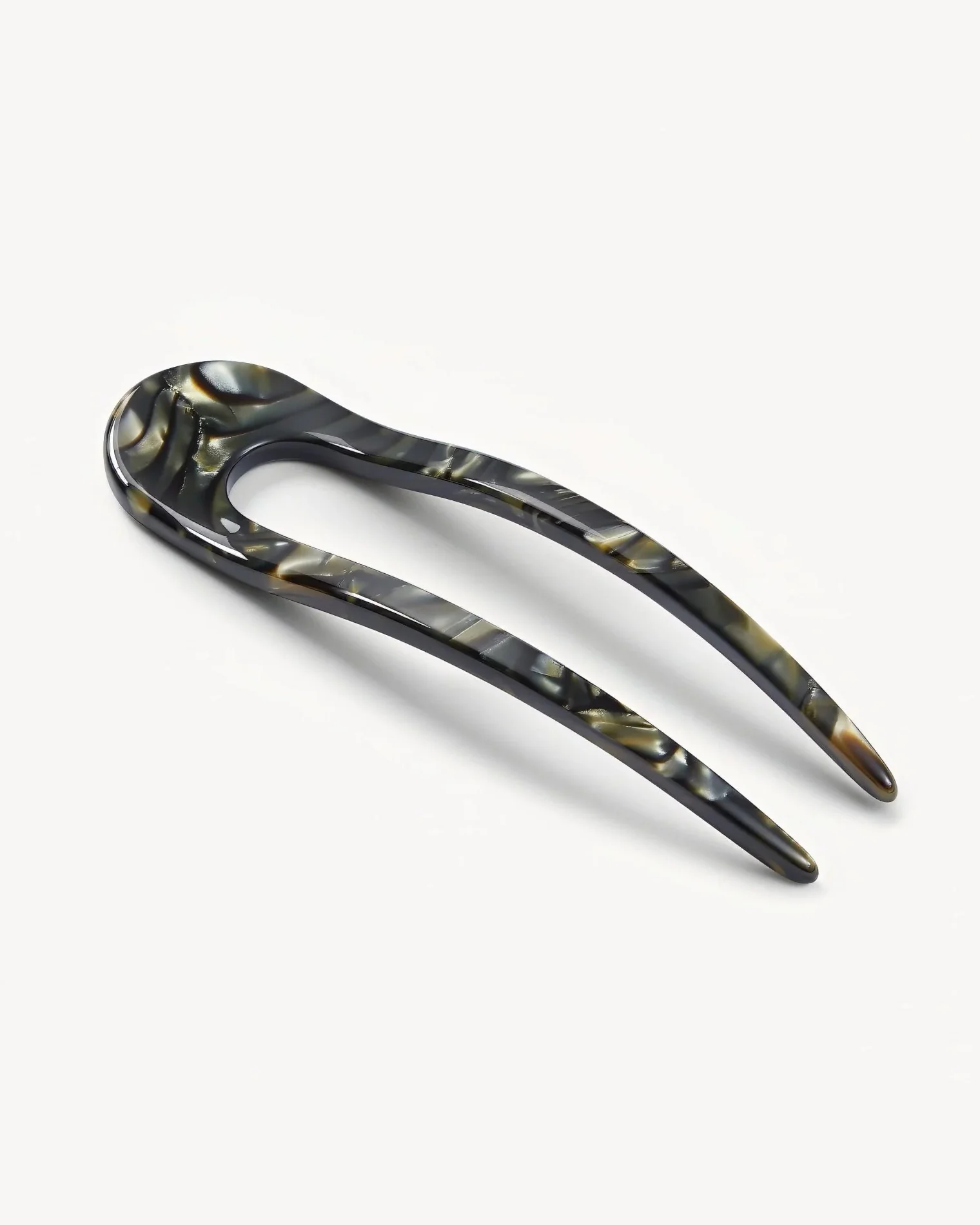 Machete French Hair Pin - Midnight Horn - Image 2