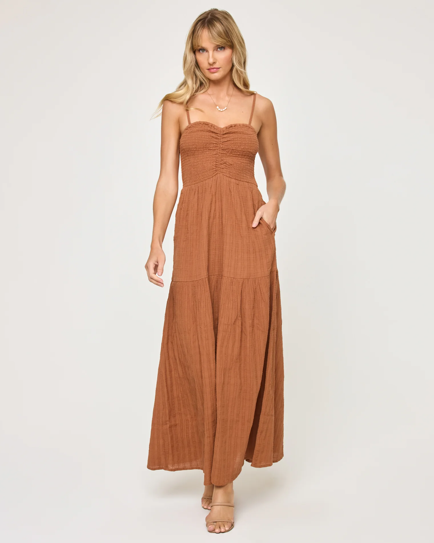 Mallorca Dress - Brown Sugar
