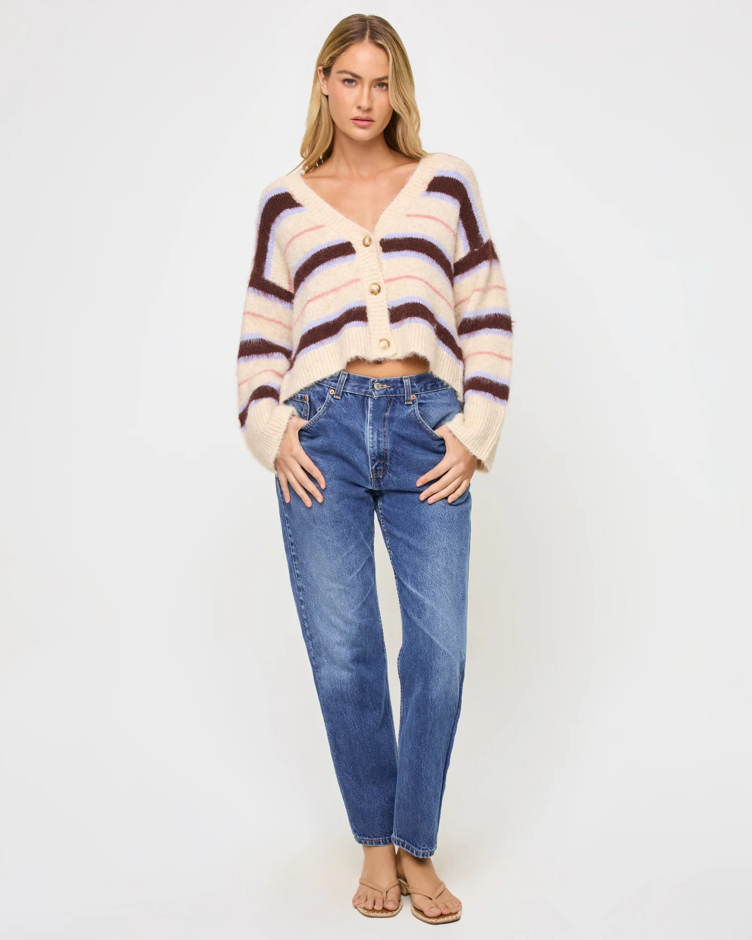 Montauk Cardigan - Prep School Stripe - Image 5