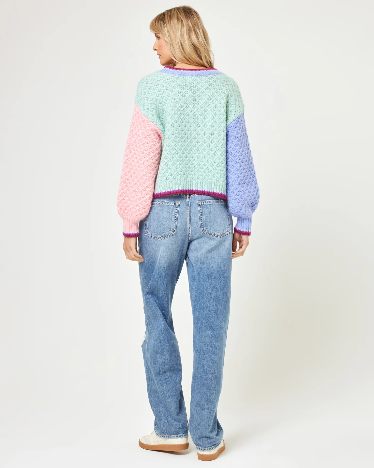 Pretty Please Sweater - Costa Del Sol Colorblock - Image 5