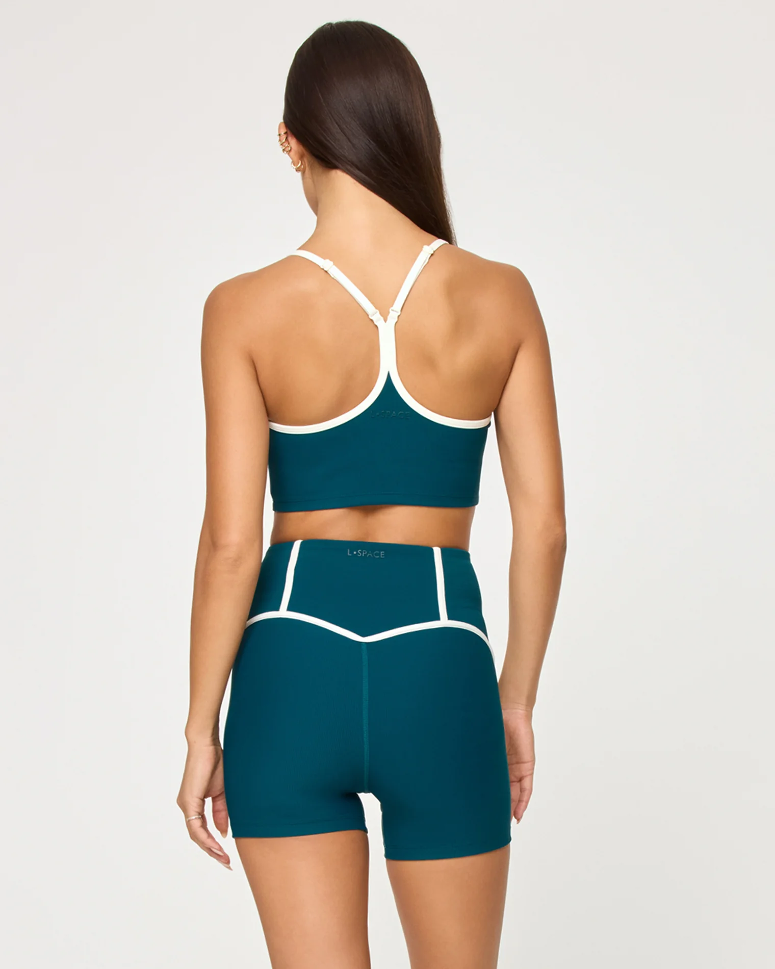 Revel Top - Deep Teal-Cream - Image 4