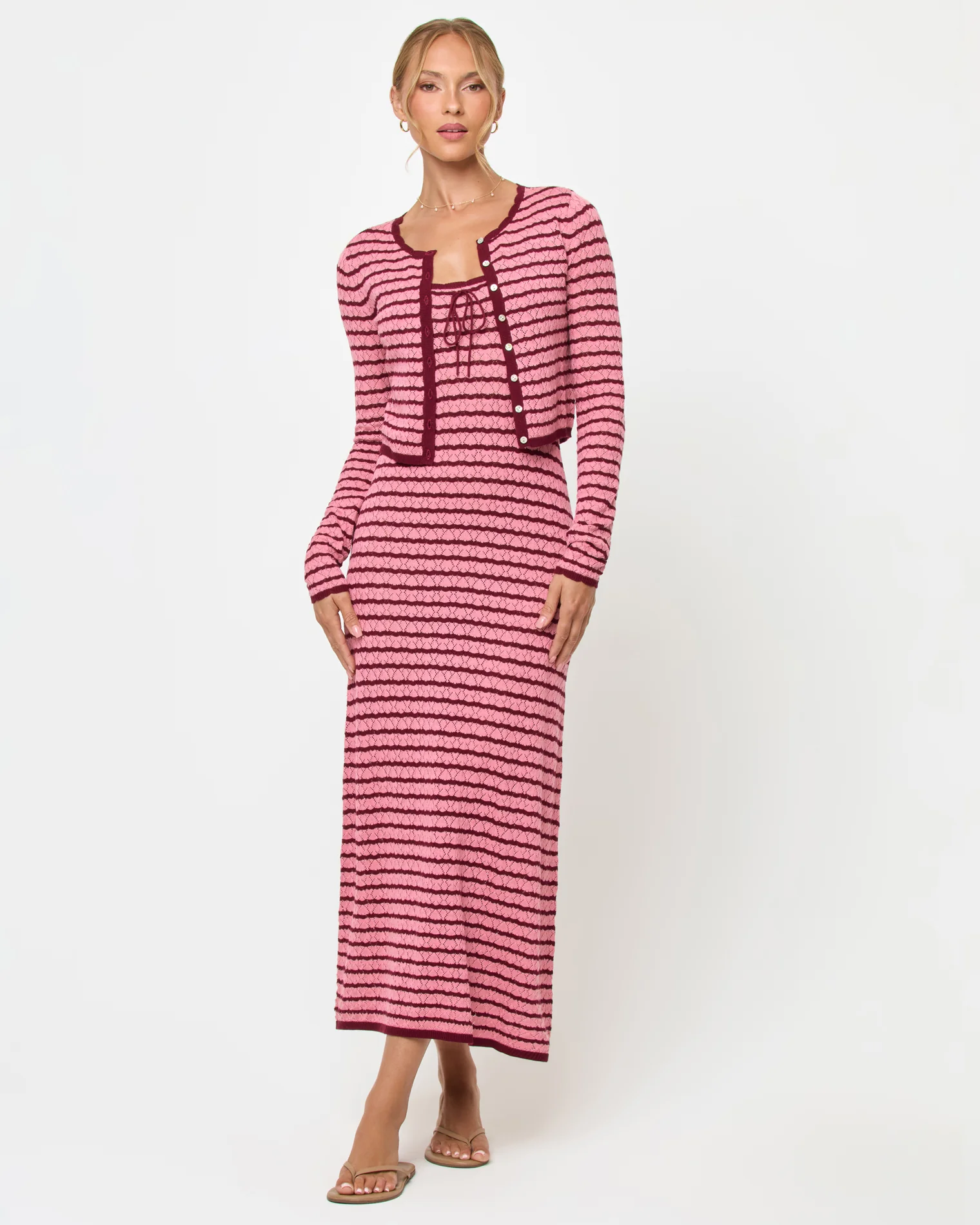 Rosalie Maxi - Strawberry Stripe - Image 4