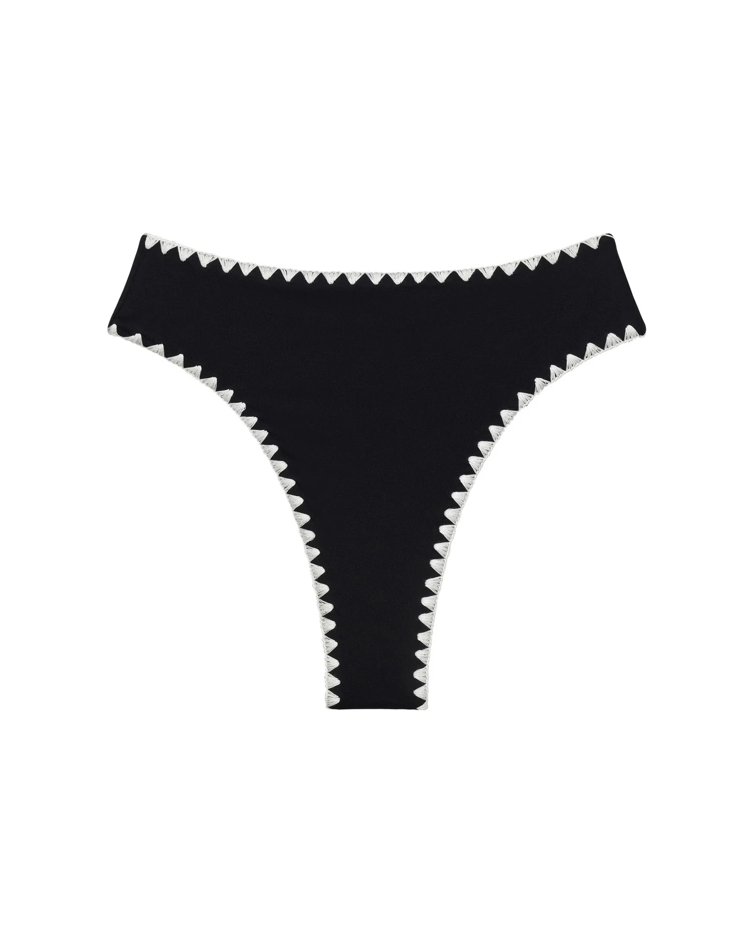 Savannah Bikini Bottom - Black-Cream - Image 3