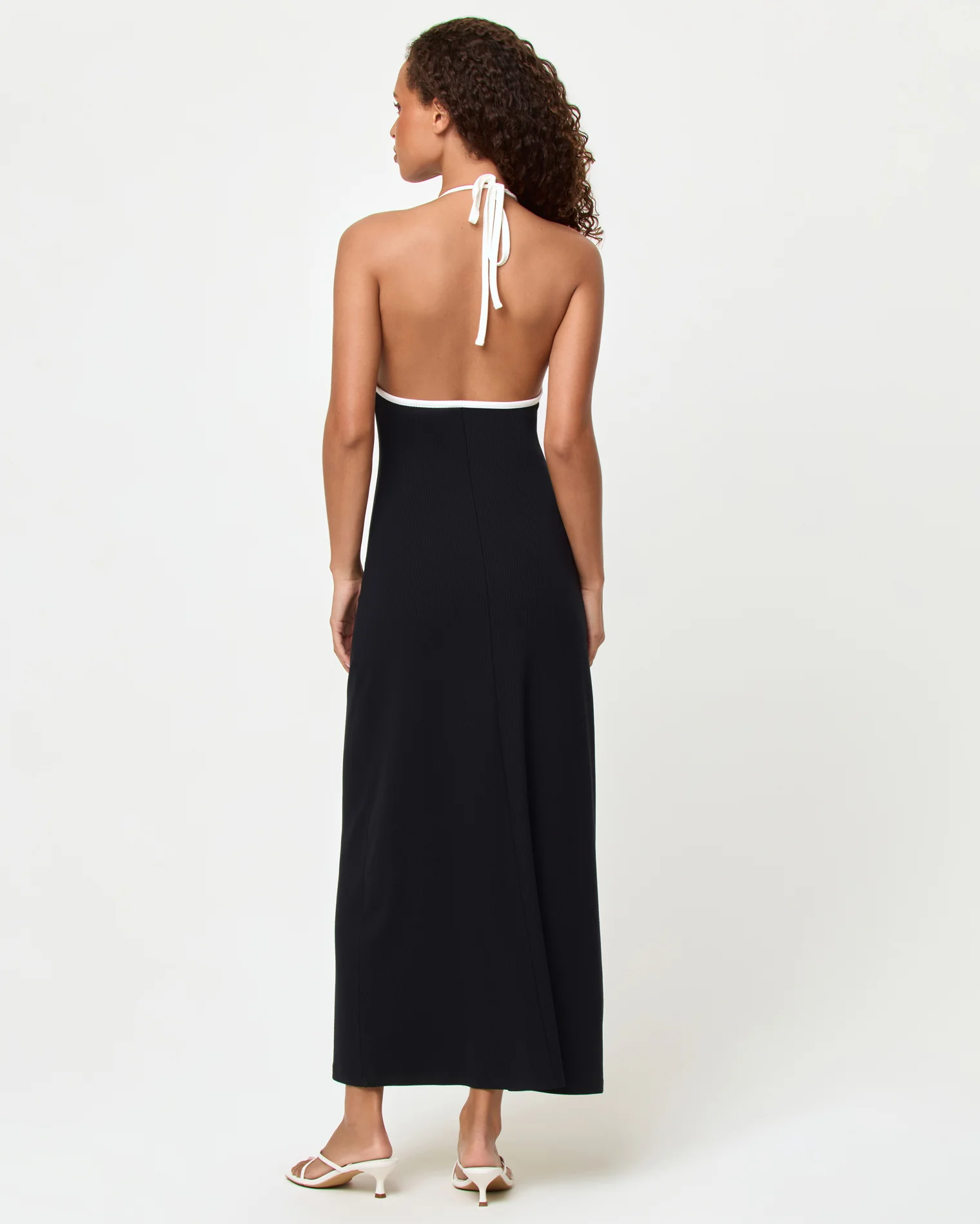 Shea Maxi Dress - Black-Cream - Image 2