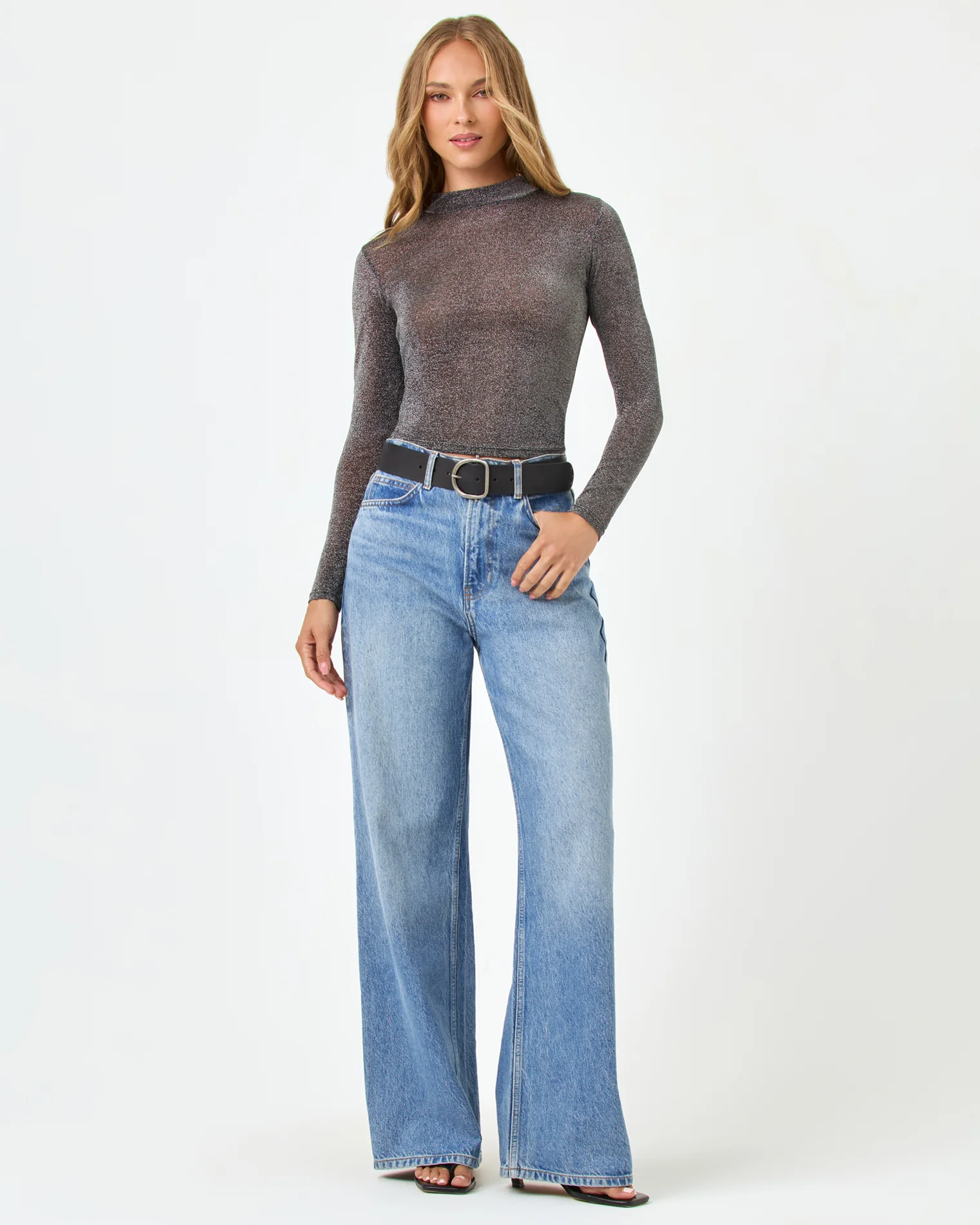 Shimmer Long Sleeve - Black - Image 5