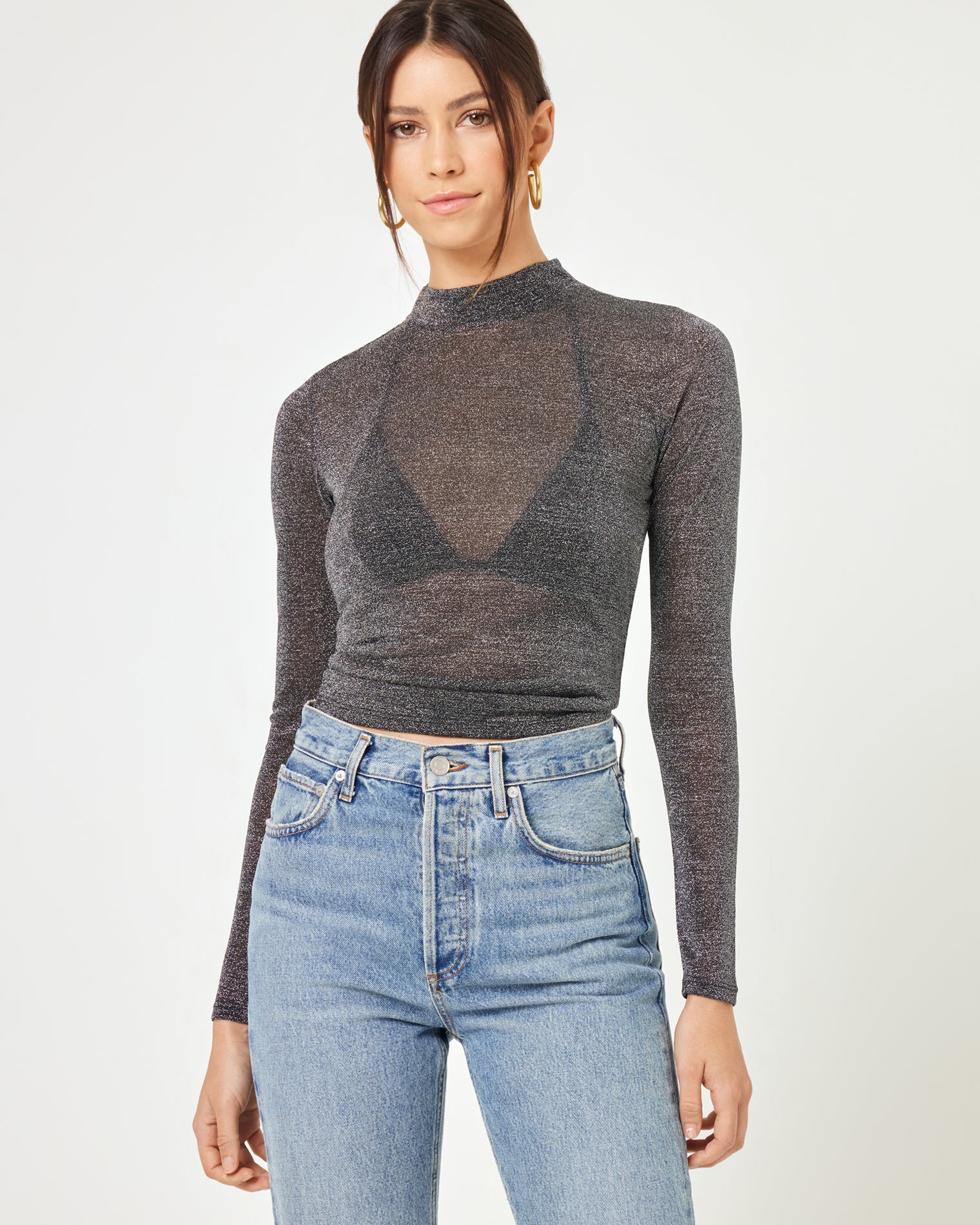 Shimmer Long Sleeve - Black - Image 9