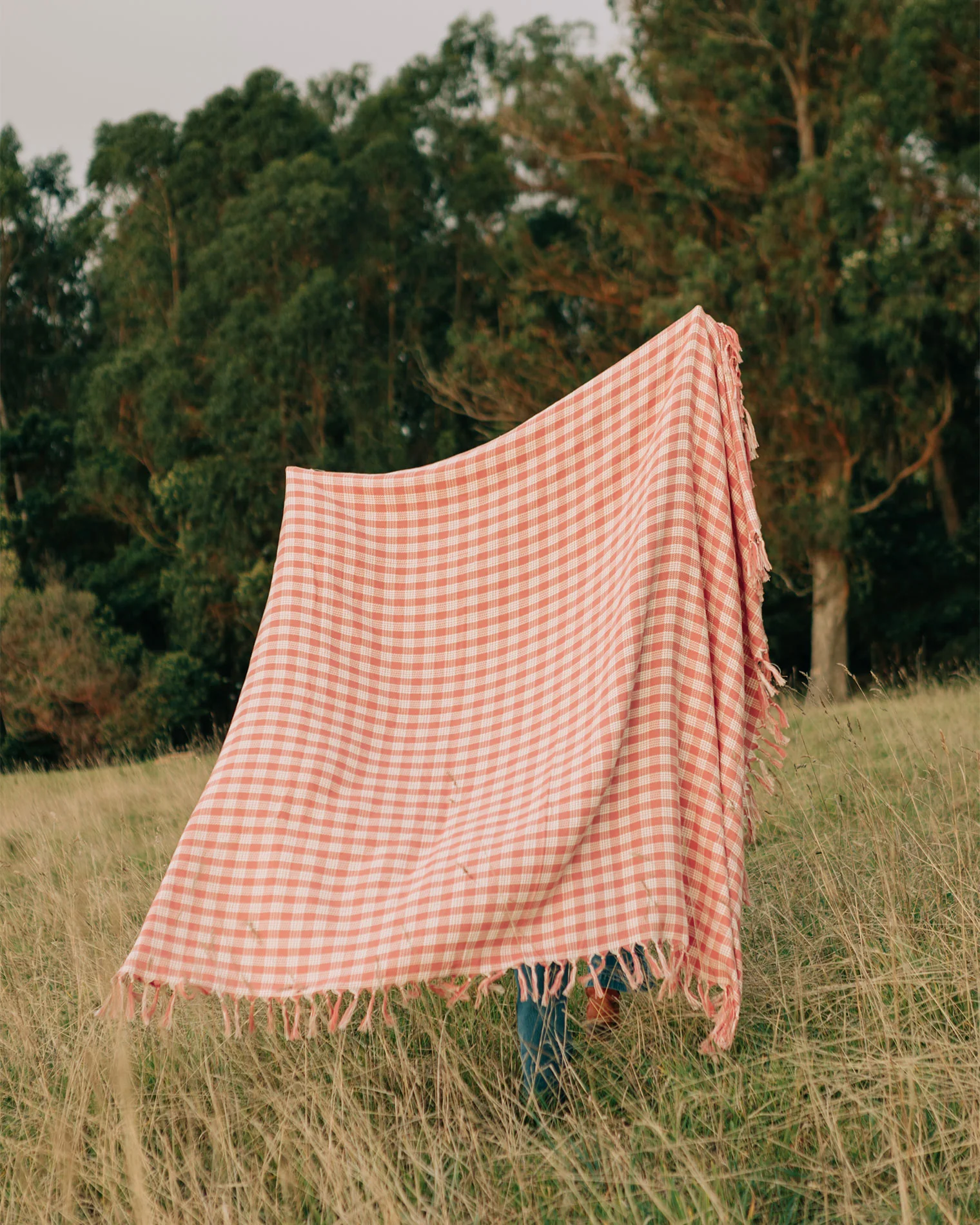Slowtide Palaka Lightweight Beach Blanket - Guava - Image 3