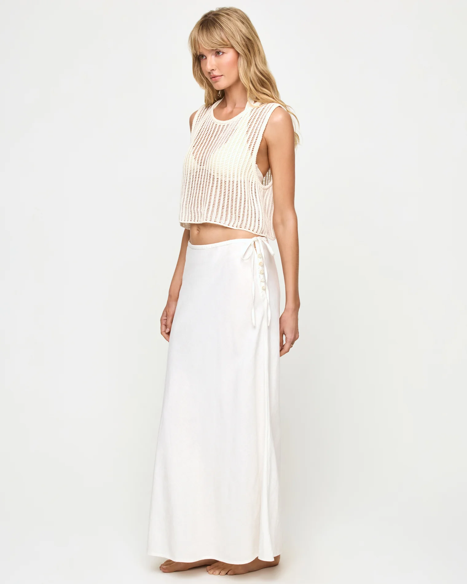 Stop and Stare Skirt - Cream - Image 6
