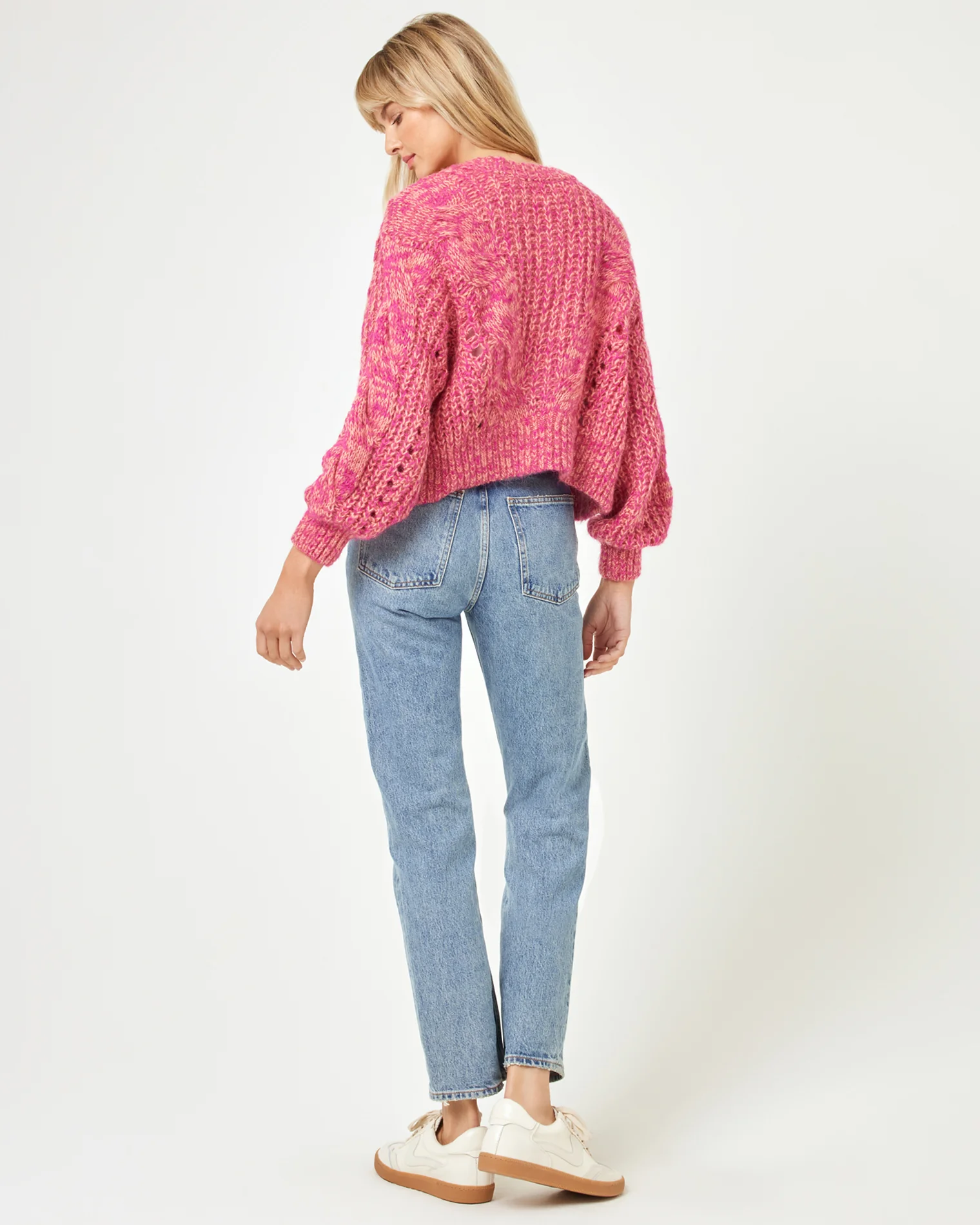 Strawberry Fields Cardigan - Strawberry Marl - Image 6