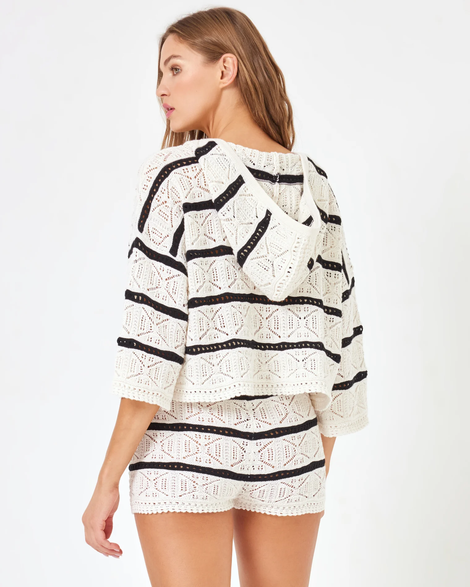 Striped Diamond Eyes Short - Starcrossed Stripe - Image 4