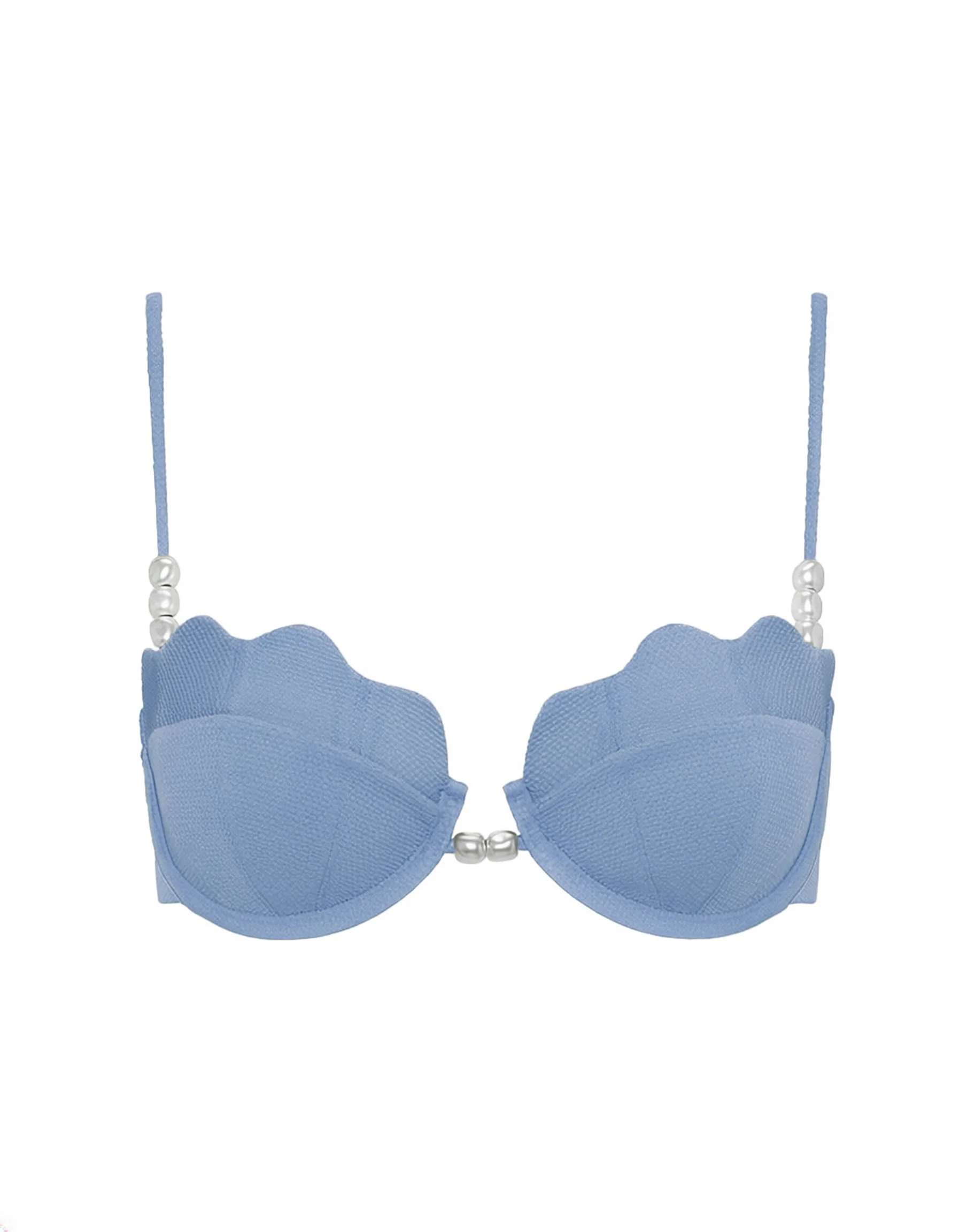 Sunrise Shell Bikini Top - Chambray - Image 3