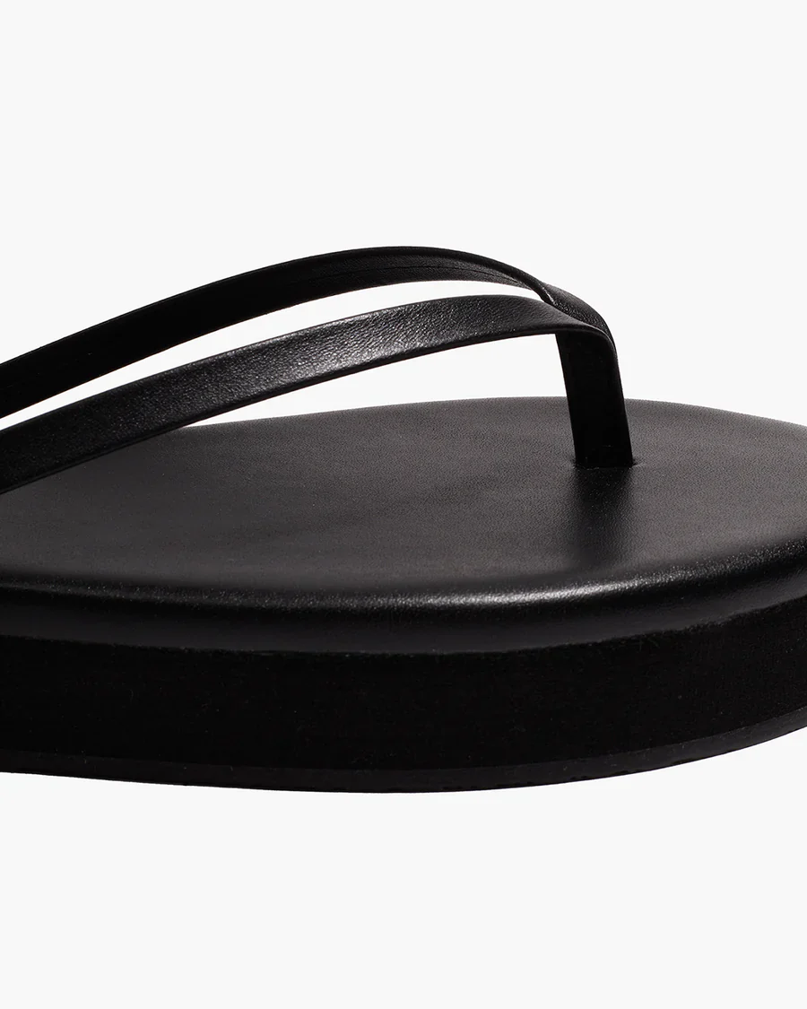 TKEES Lily Platform Sandals - Black - Image 4