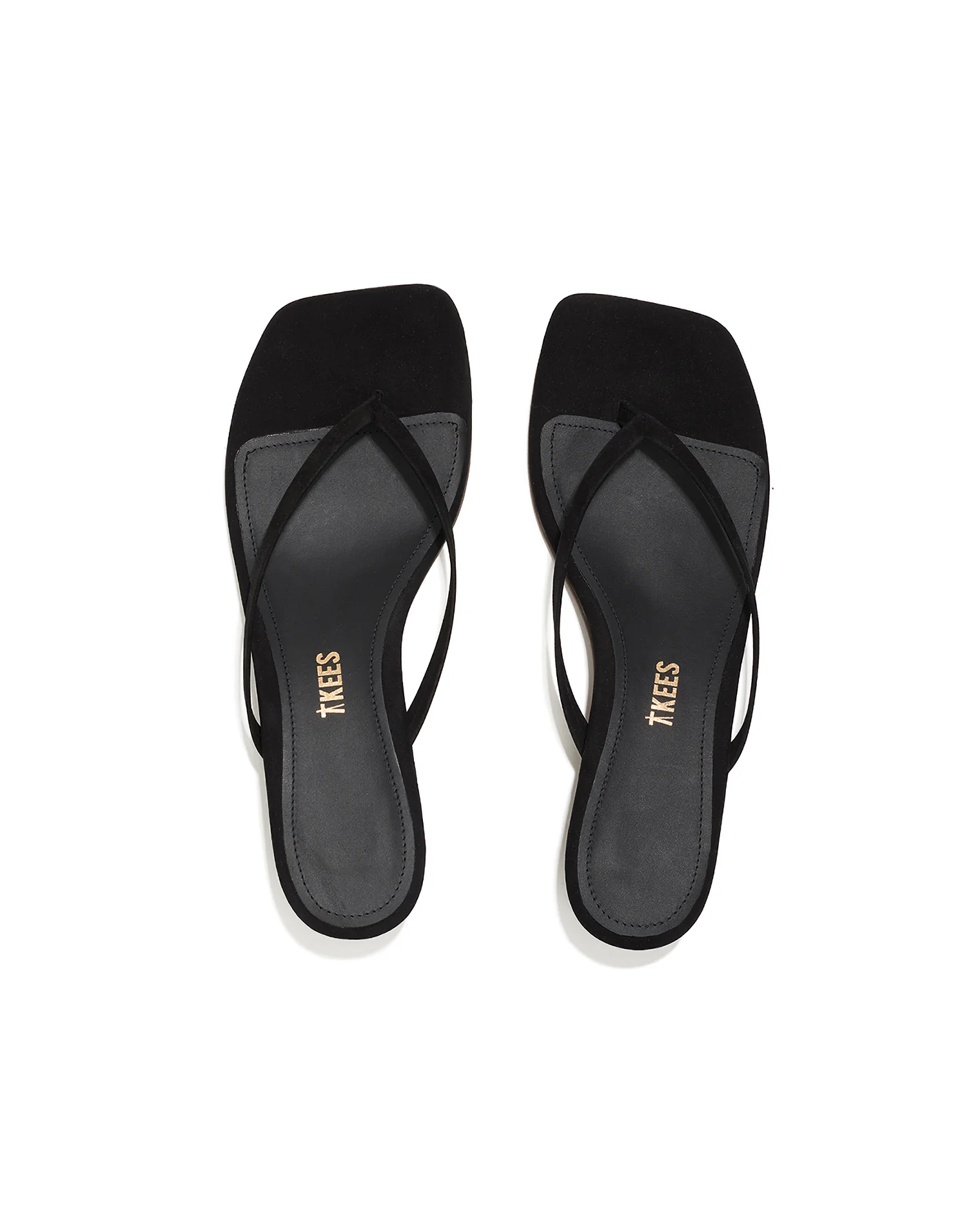 TKEES Square Toe Julia Suede - Black - Image 3