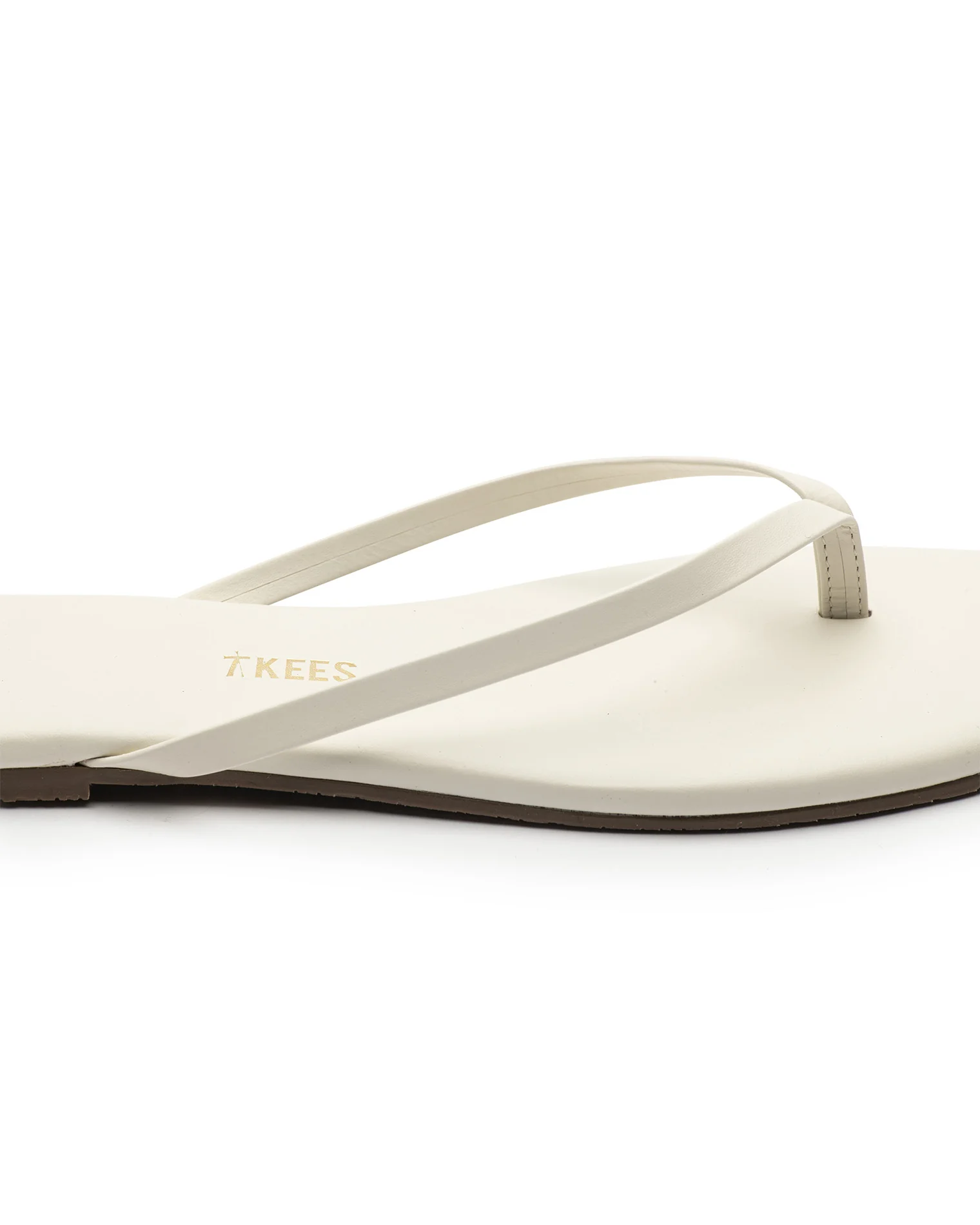 TKEES Square Toe Lily Sandals - Cream - Image 4