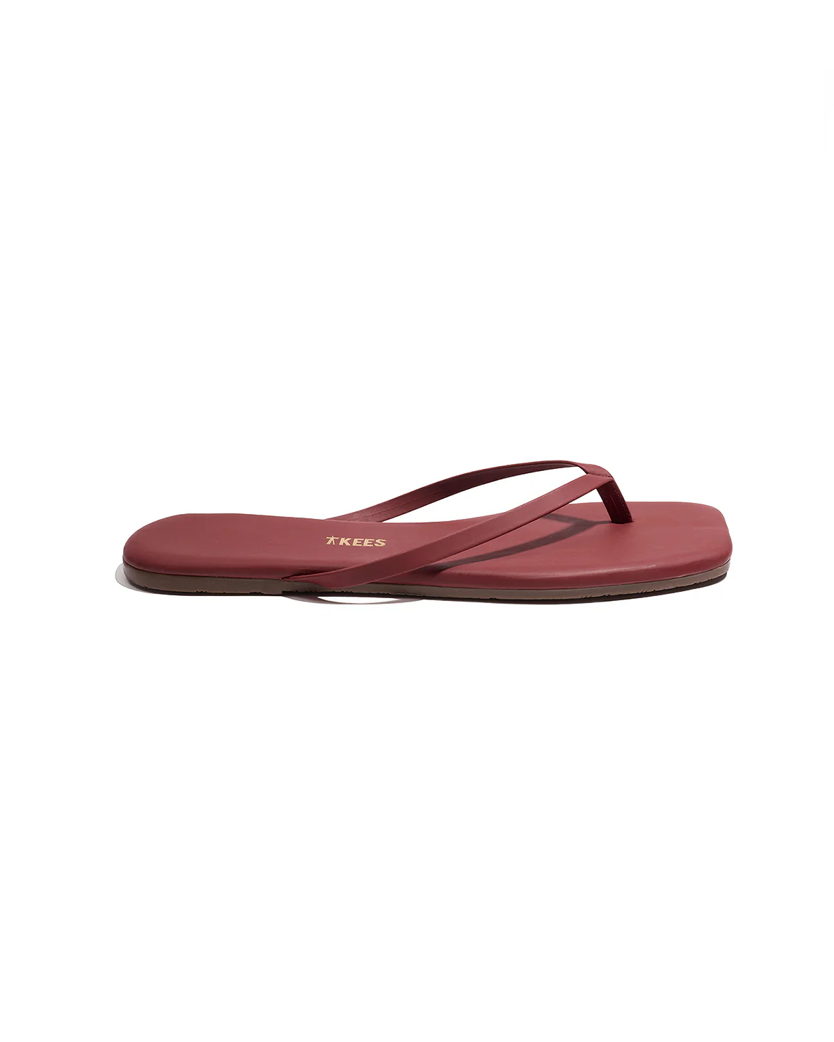 TKEES Square Toe Lily Sandals - Burgundy - Image 3