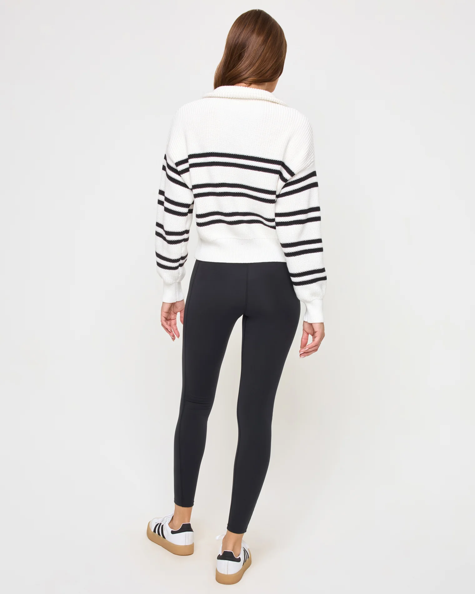 Ultra Stripe Sweater - Black White - Image 3