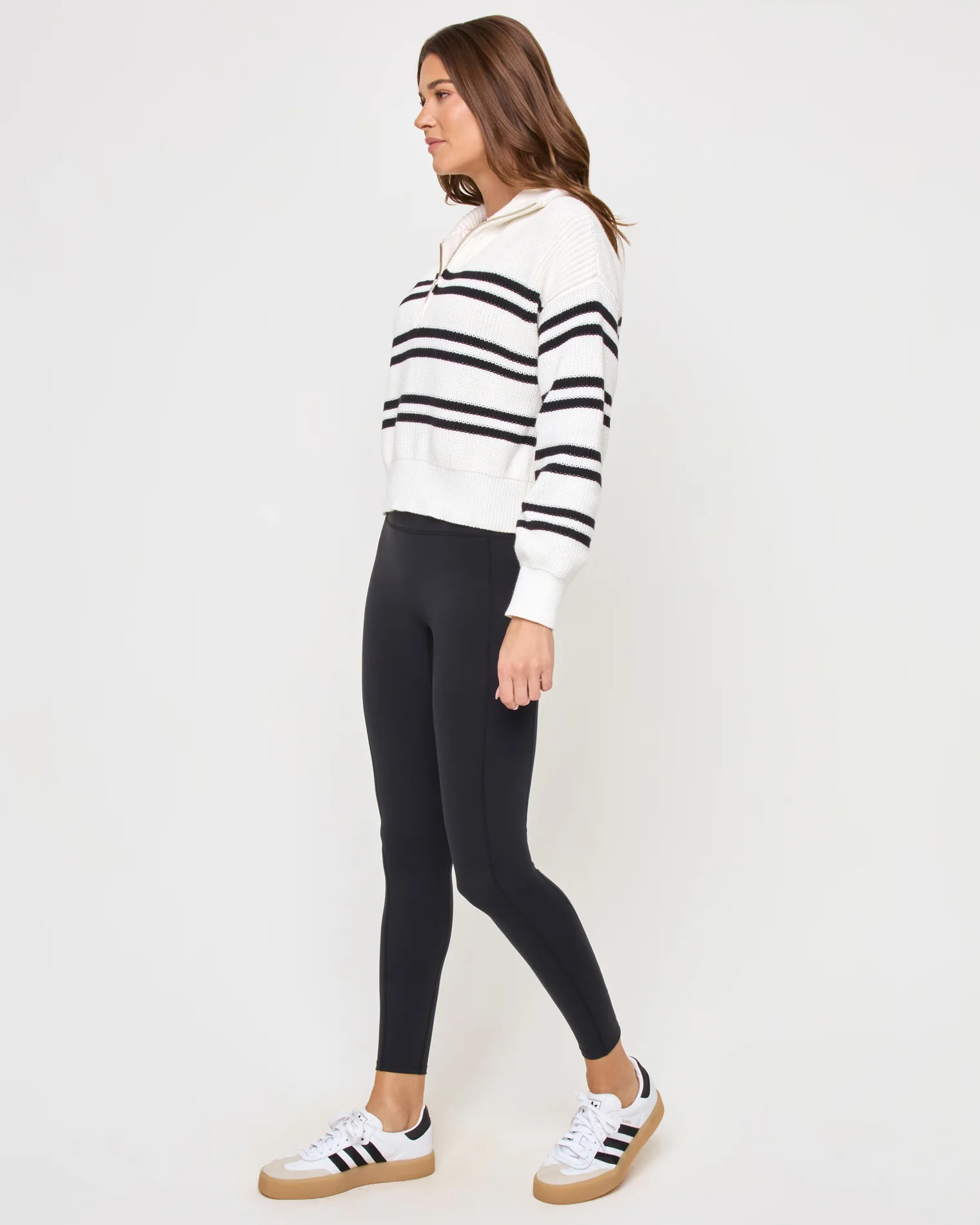 Ultra Stripe Sweater - Black White - Image 5