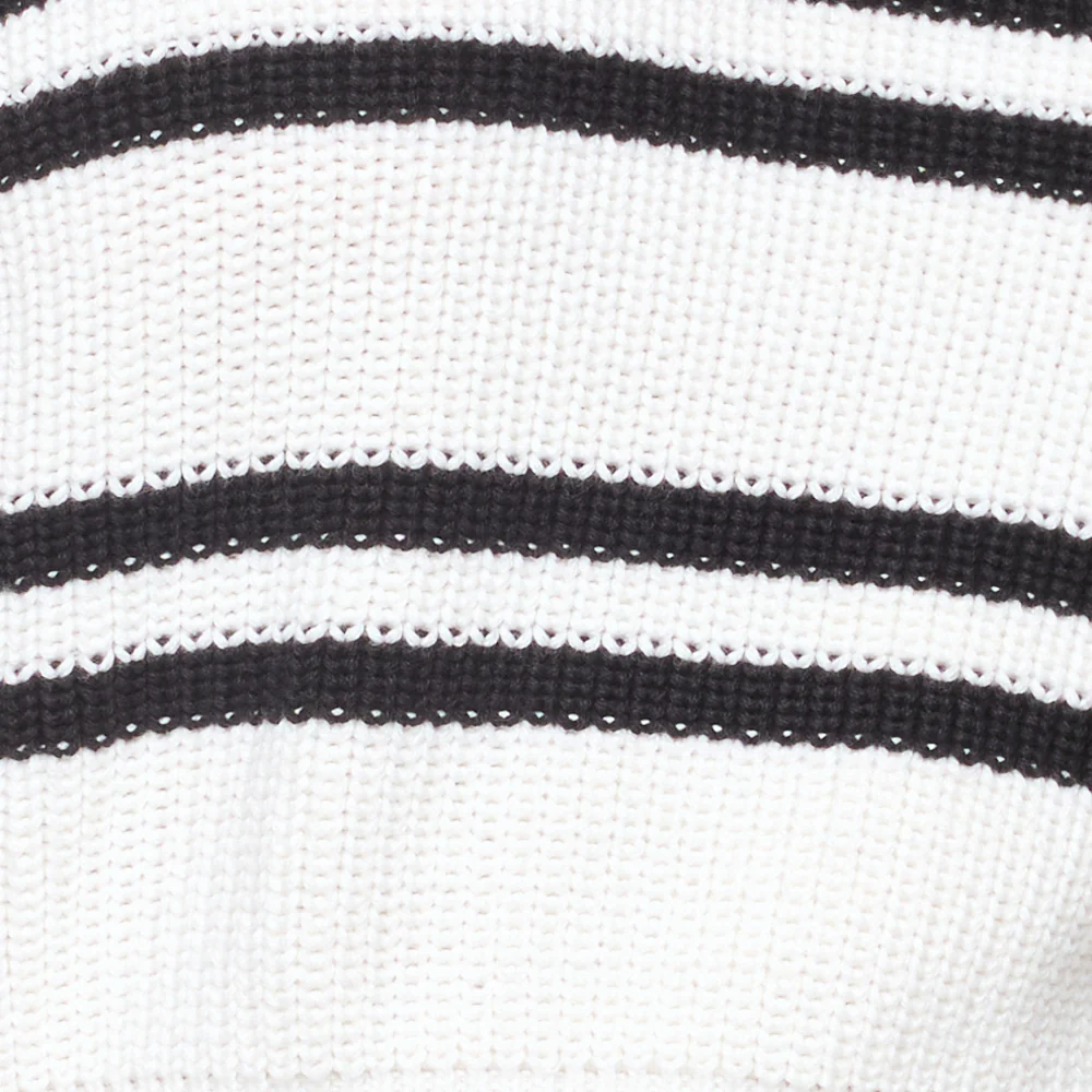 Ultra Stripe Sweater - Black White - Image 6