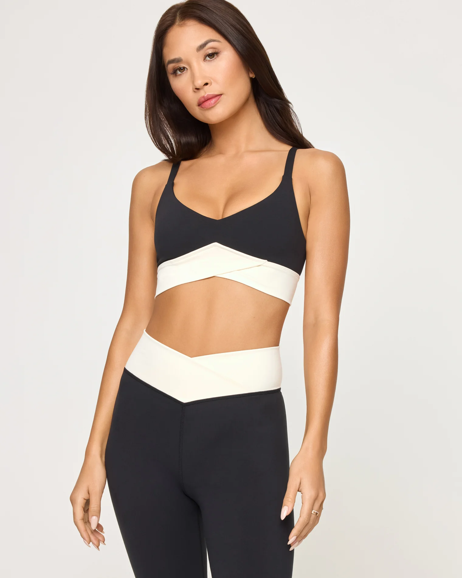 Unmatched Bra - Black-Cream - Image 2