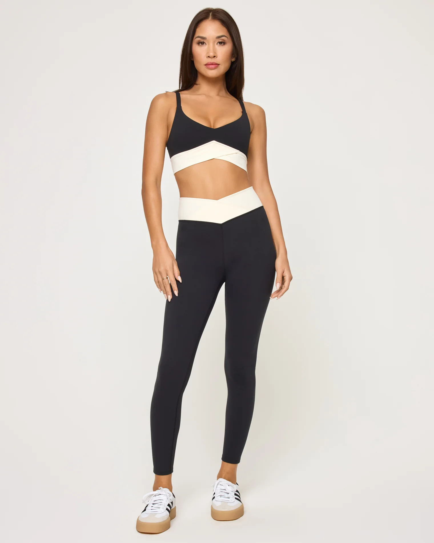 Unmatched Legging - Black-Cream - Image 2